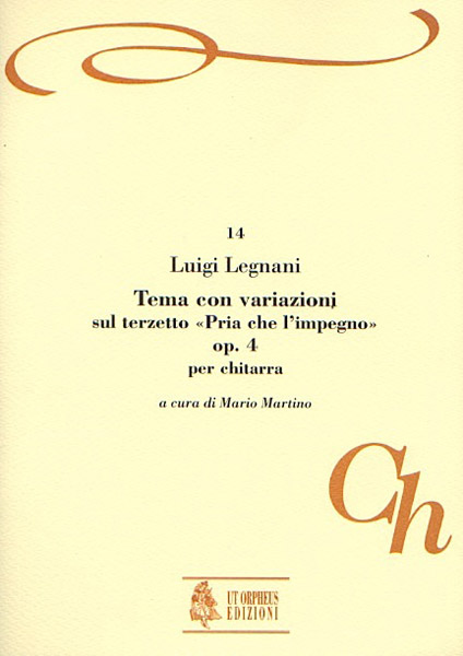 Legnani, Luigi: Tema con Variazioni sul Terzetto “Pria che l’impegno” Op. 4 per Chitarra