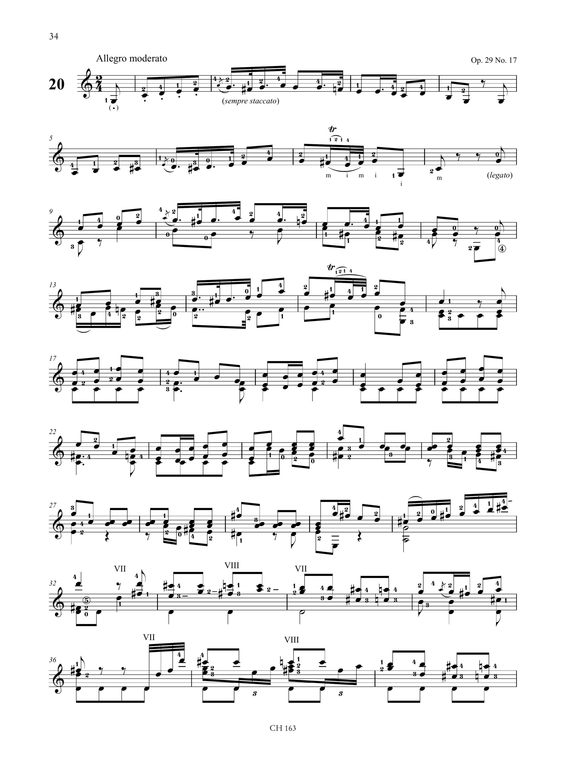 Sor, Fernando: 20 Studi per Chitarra - Image 2