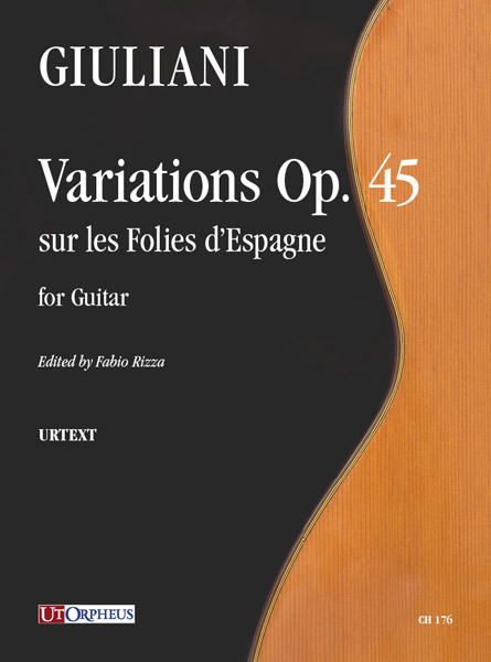 Giuliani, Mauro: Variations op. 45 sur les Folies d’Espagne per Chitarra