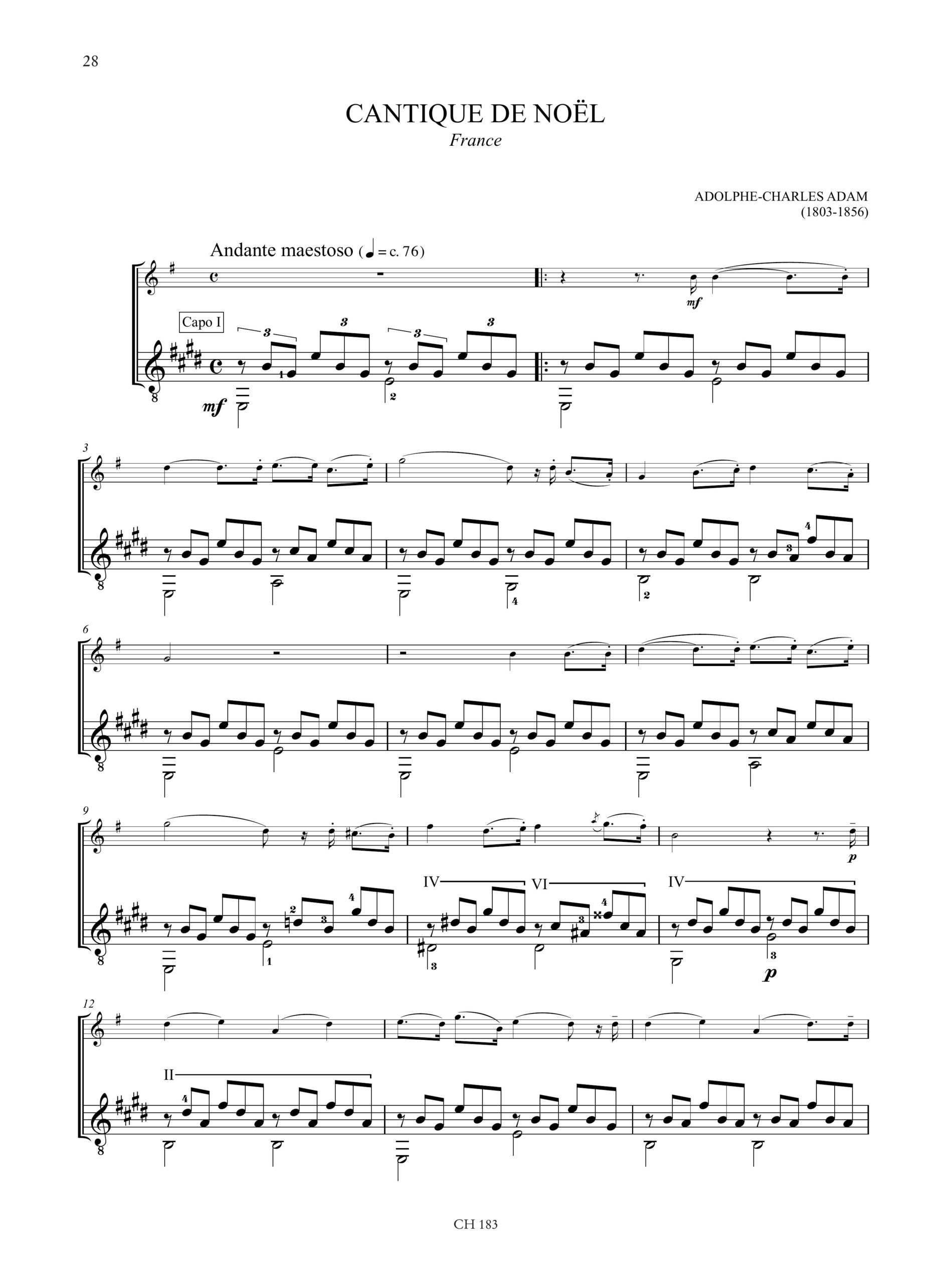 Christmas Carols. 20 facili arrangiamenti per Clarinetto e Chitarra - Image 5