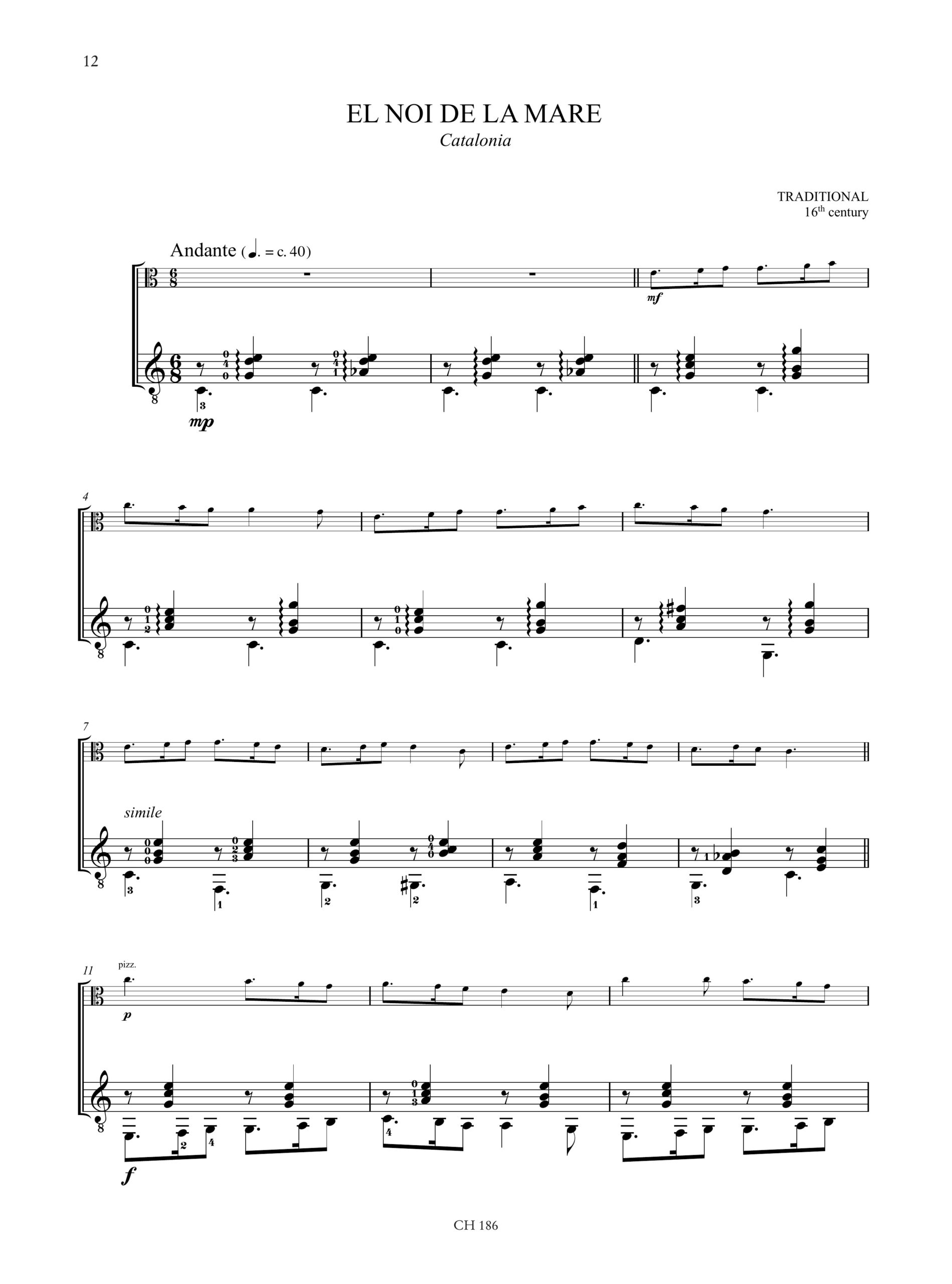 Christmas Carols. 20 facili arrangiamenti per Viola e Chitarra - Image 3