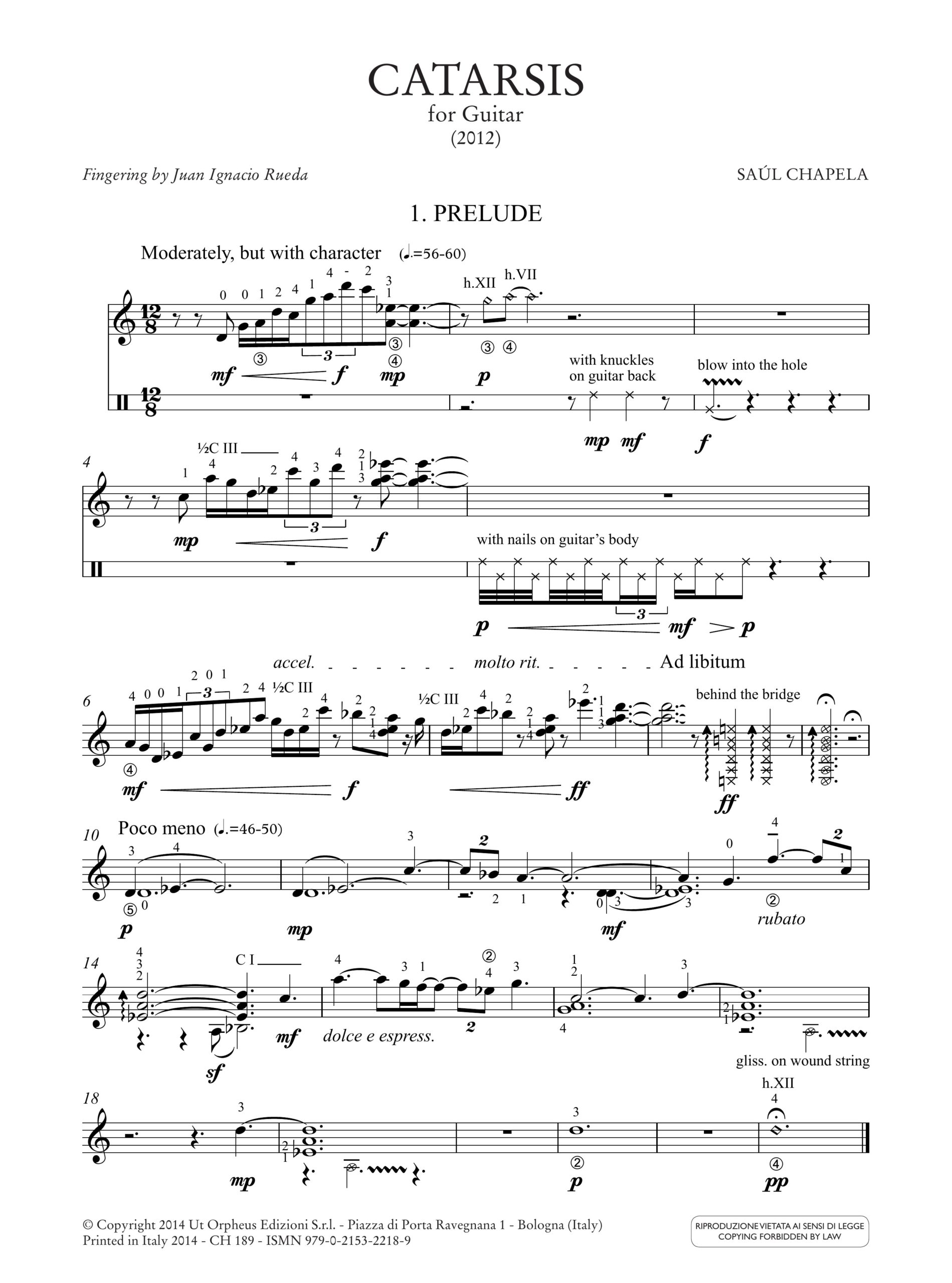 Chapela, Saúl: Catarsis per Chitarra (2012) - Image 2