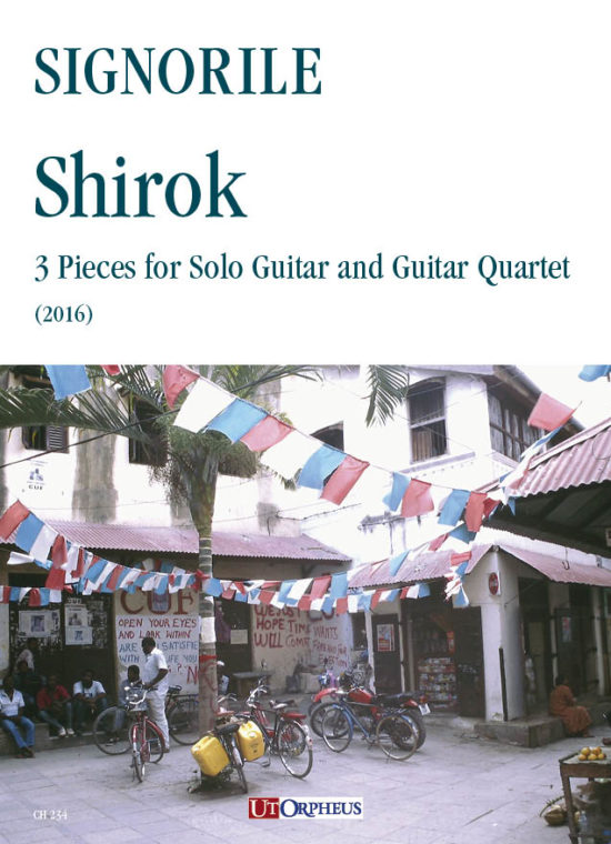Signorile, Giorgio: Shirok. 3 Pezzi per Chitarra solista e Quartetto di Chitarre (2016)