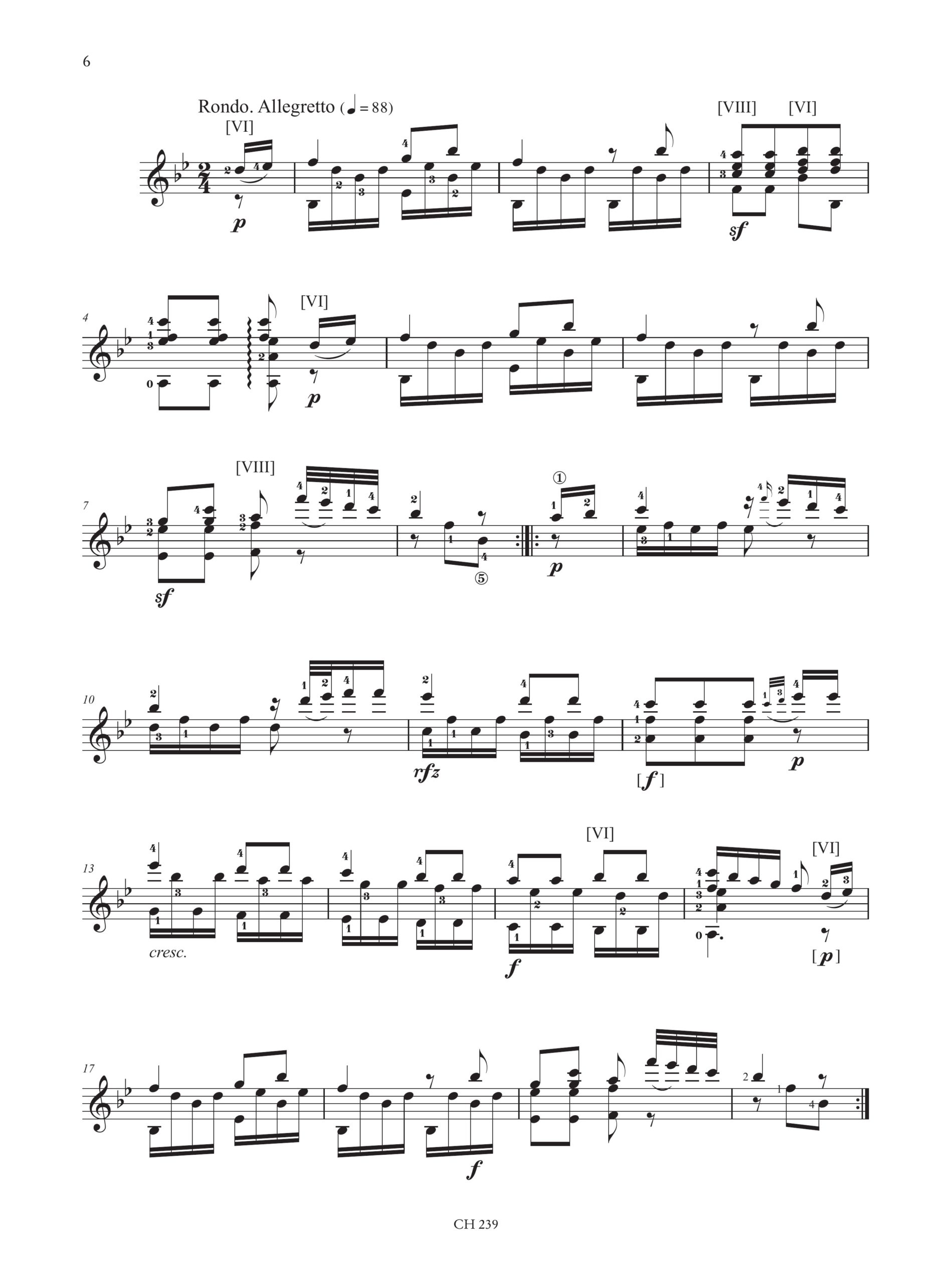 Fossa, François de: Première Fantaisie op. 5 per Chitarra - Image 3