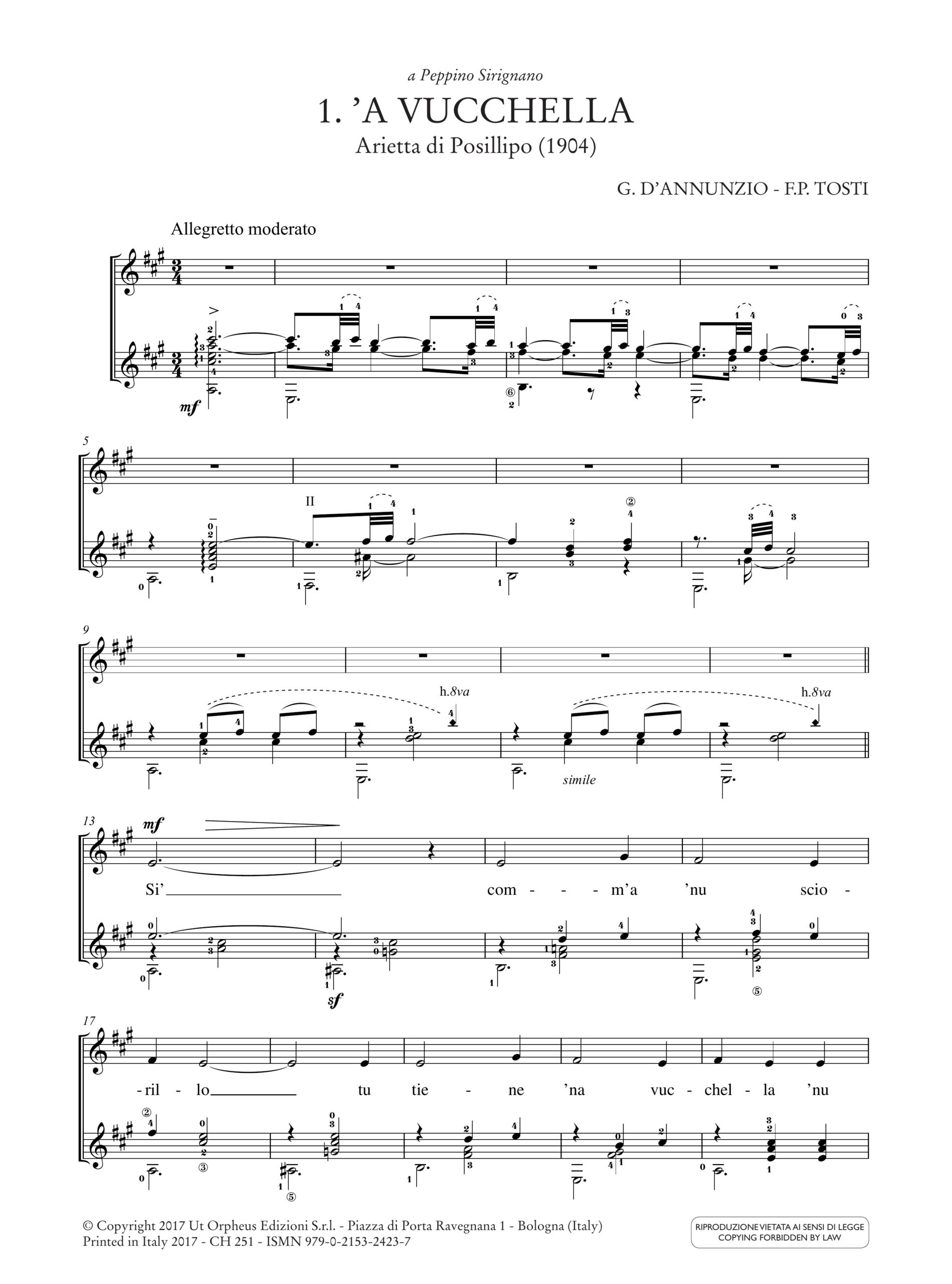 Celebri Canzoni Napoletane per Voce e Chitarra - Vol. 1: Voci medie/gravi - Image 2