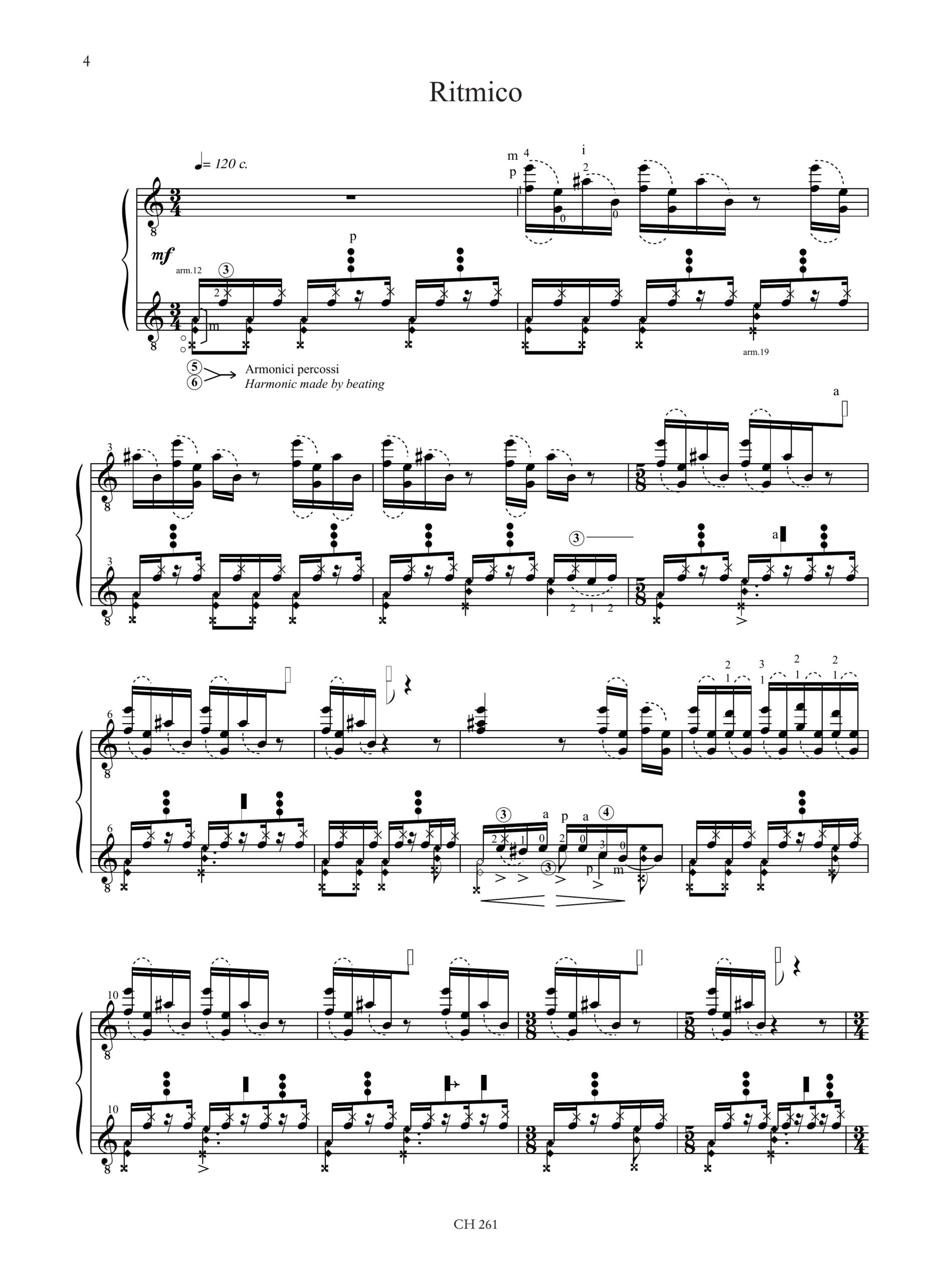 Del Vescovo, Ganesh: Improvviso e Ritmico per 2 Chitarre (1998) - Image 3