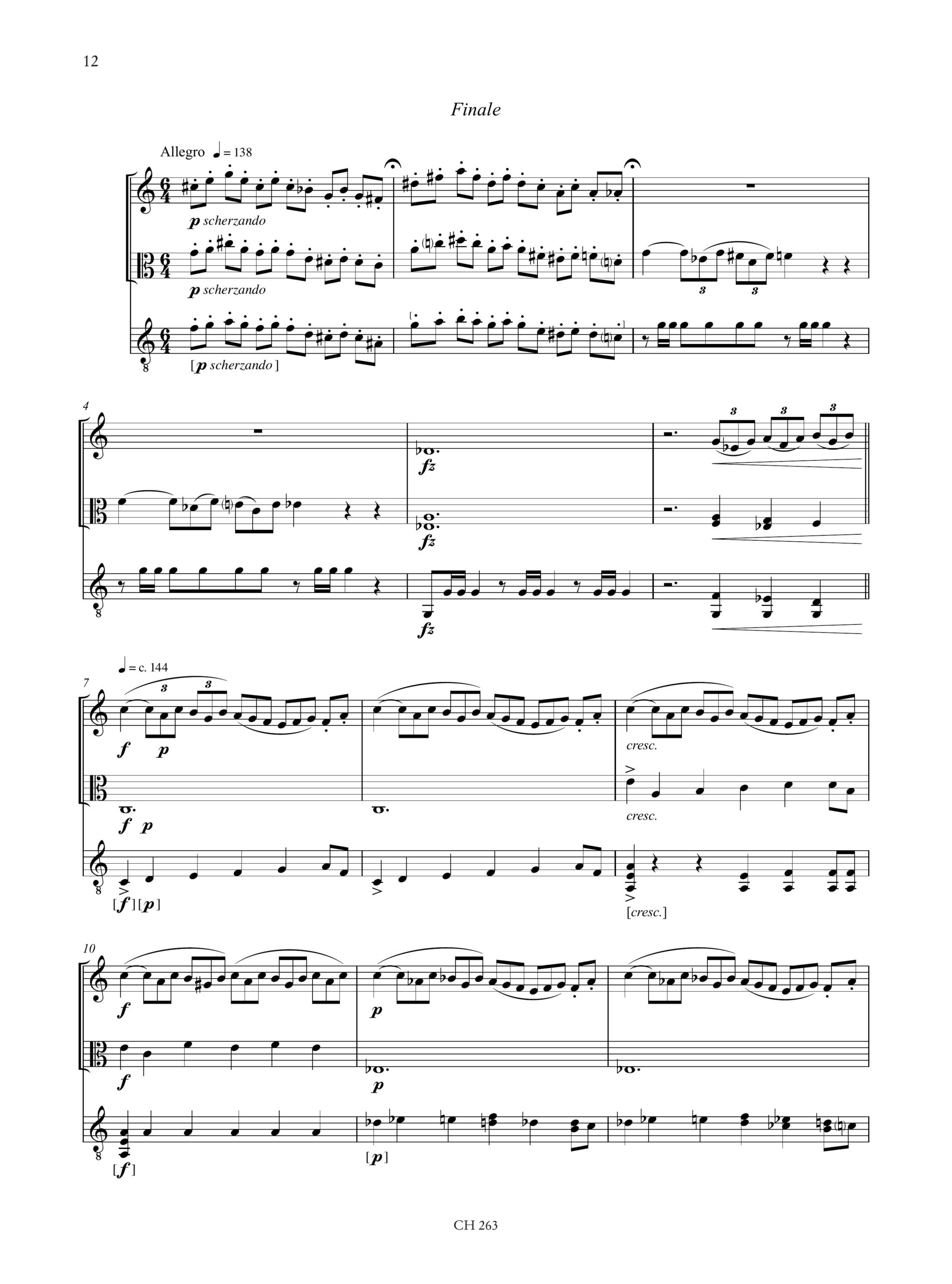 Glass, Louis: Trio op. 76 per Violino, Viola e Chitarra - Image 5