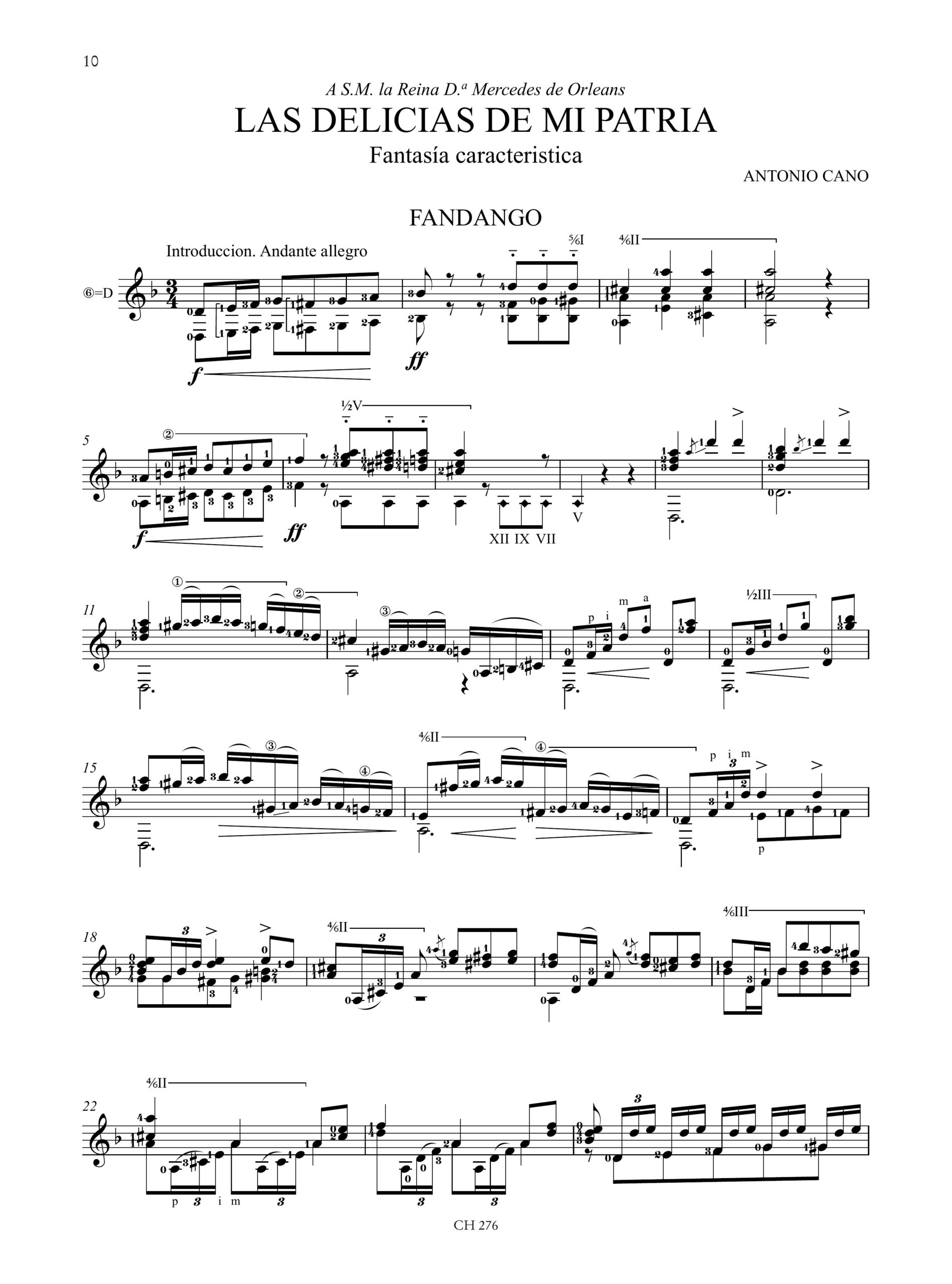 España Romántica. Antologia di brani per chitarra di autori spagnoli del sec. XIX - Vol. 3: 14 pezzi in stile popolare e flamenco - Image 4