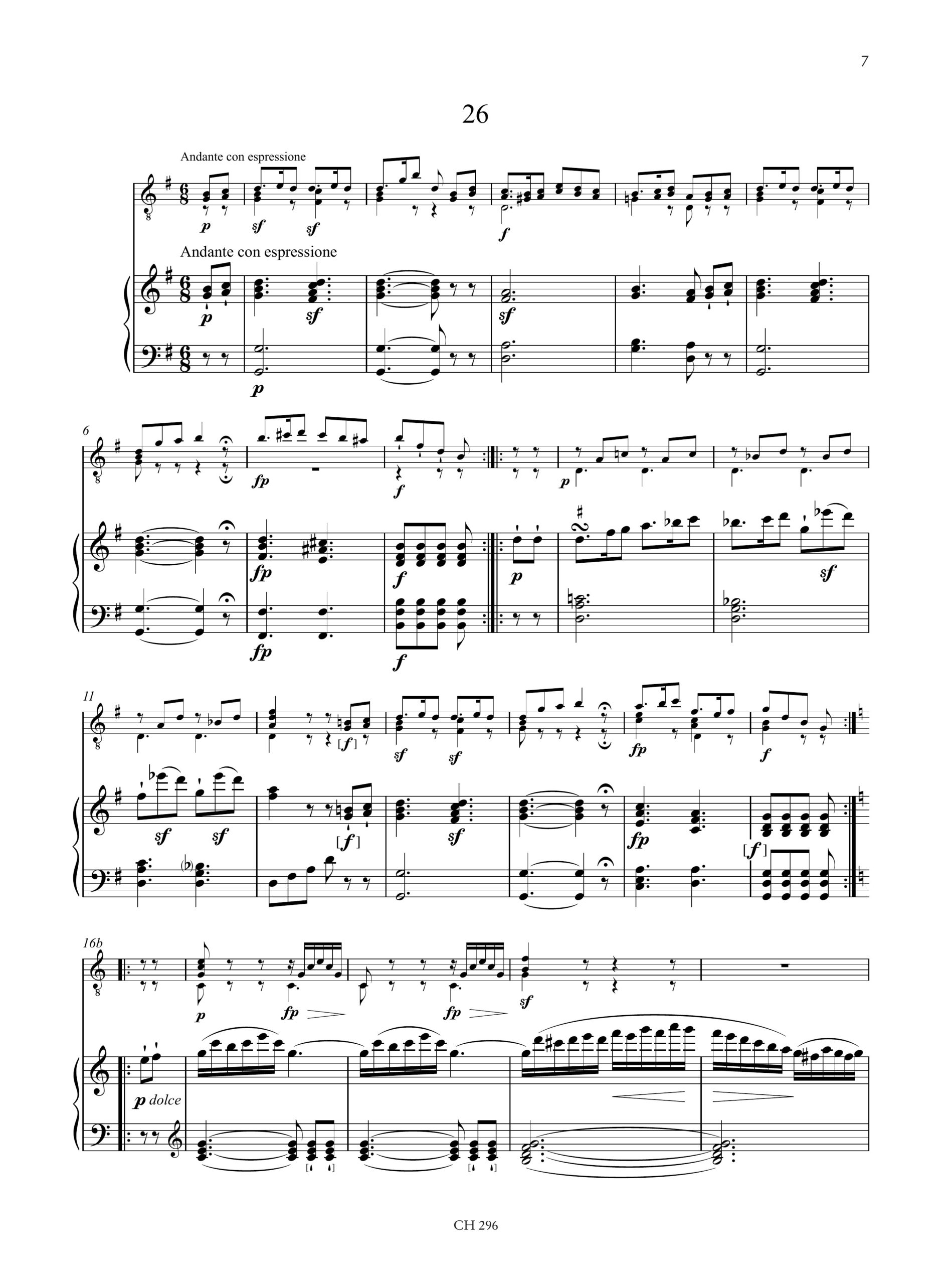 Diabelli, Anton: Différentes Pieces très faciles per Chitarra e Pianoforte - Vol. 4: Op. 45 - Image 4