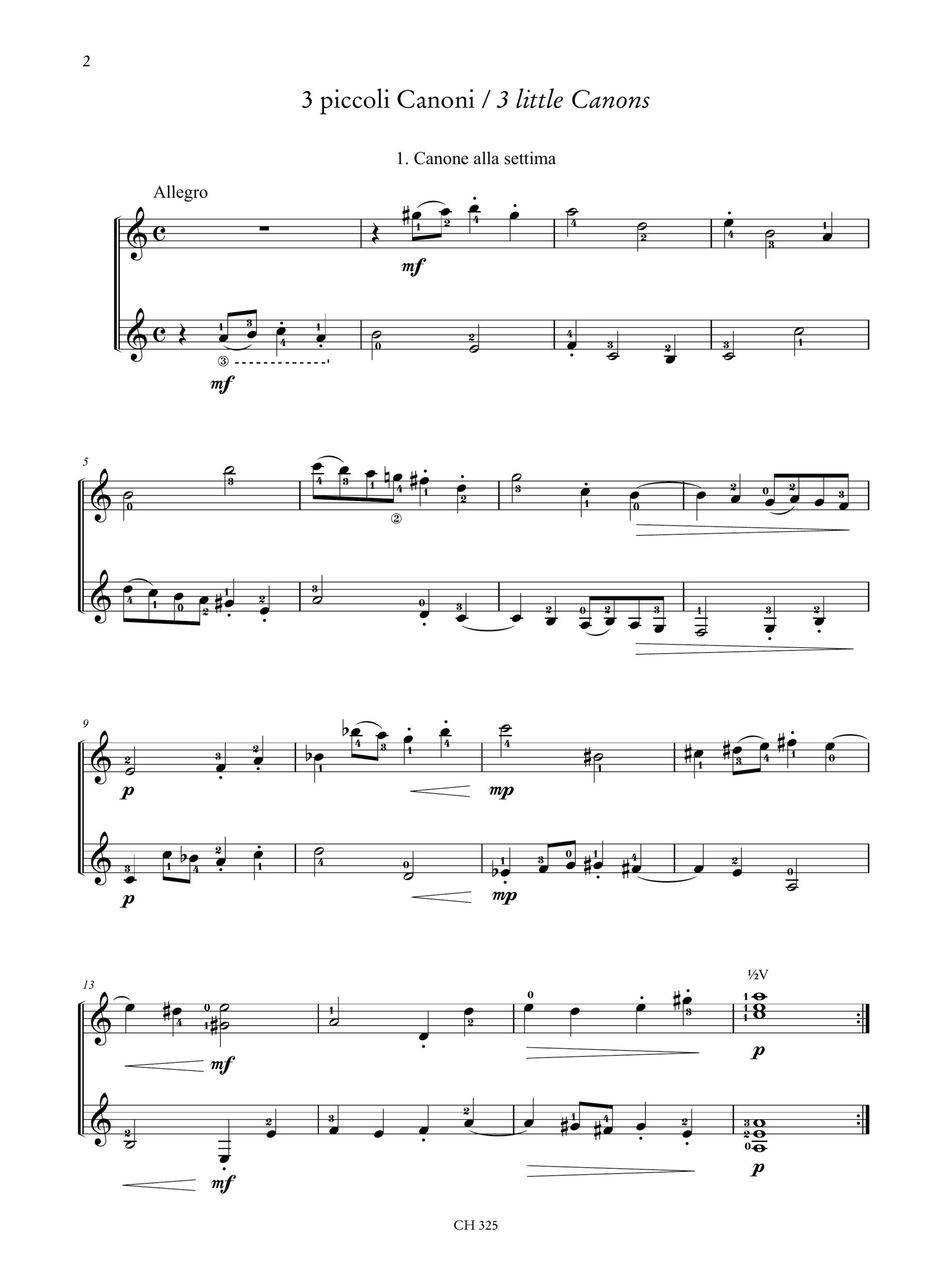 Becherucci, Eugenio: Recueil de Pièces amusantes per 2 Chitarre - Image 2