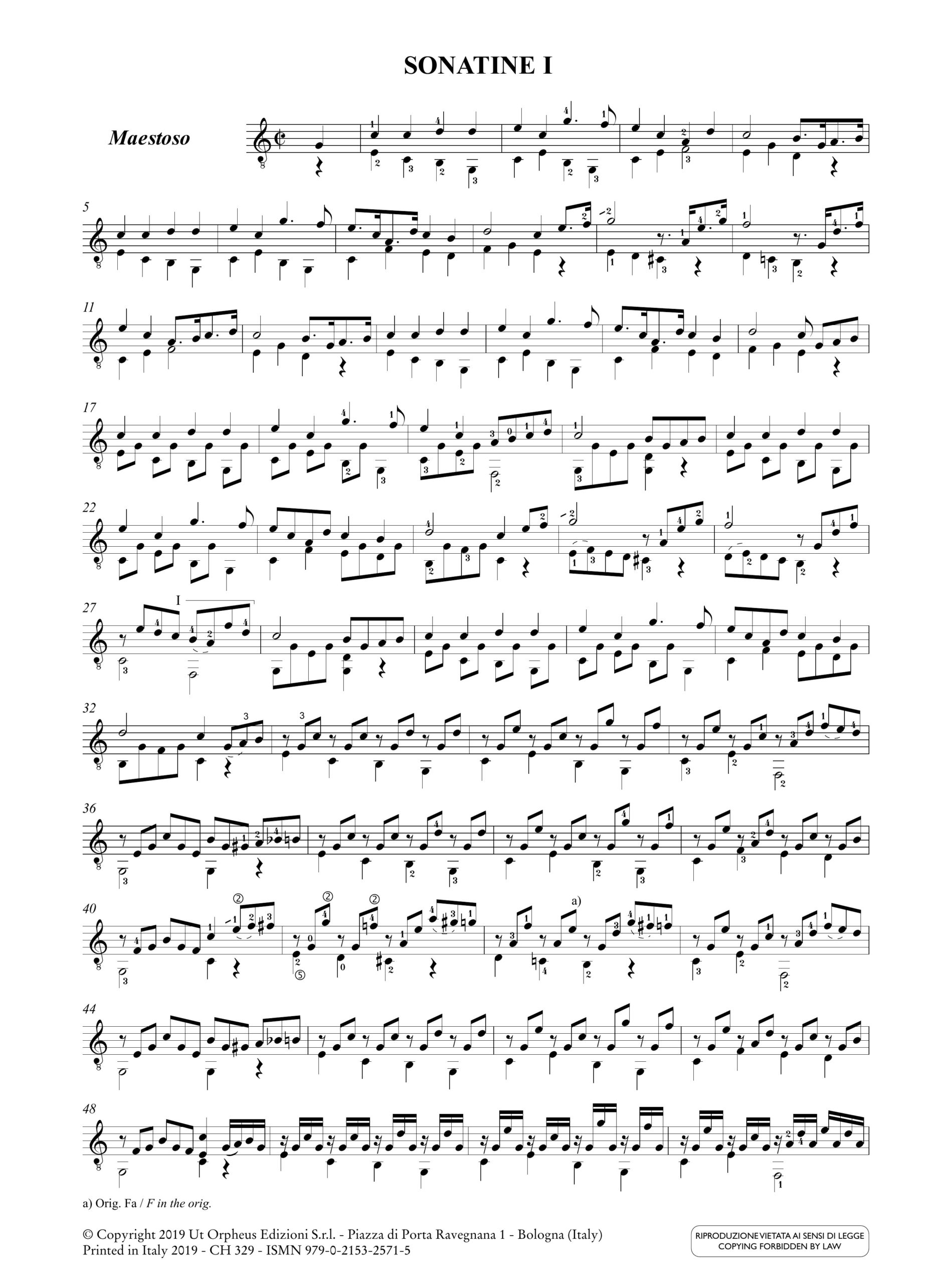 Giuliani, Mauro: 3 Sonatine op. 71 per Chitarra - Image 2