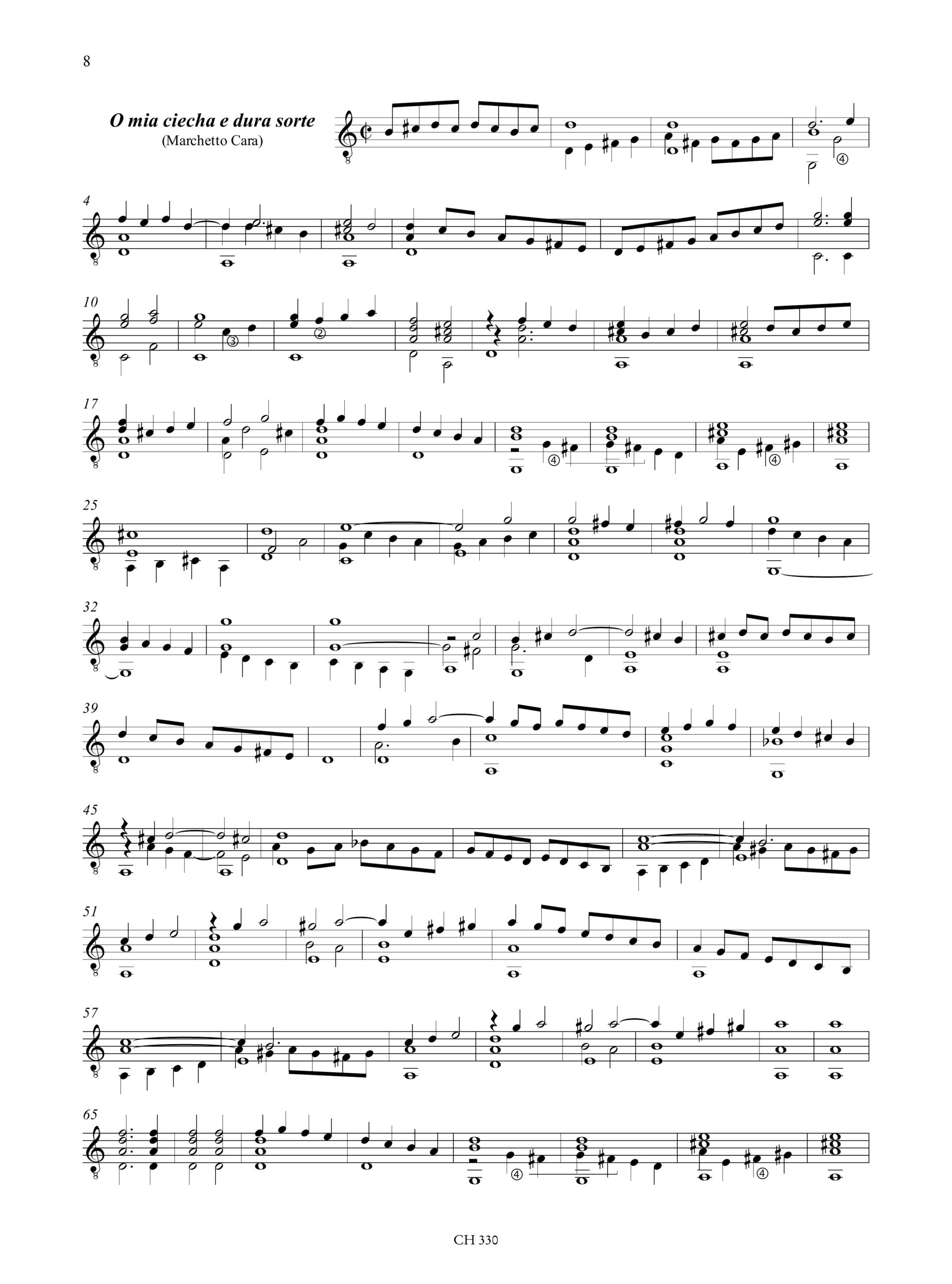 Non ti spiacqua l’ascoltar. Antologia dal libro di Intavolatura di Vincenzo Capirola (1517) per Chitarra - Image 4