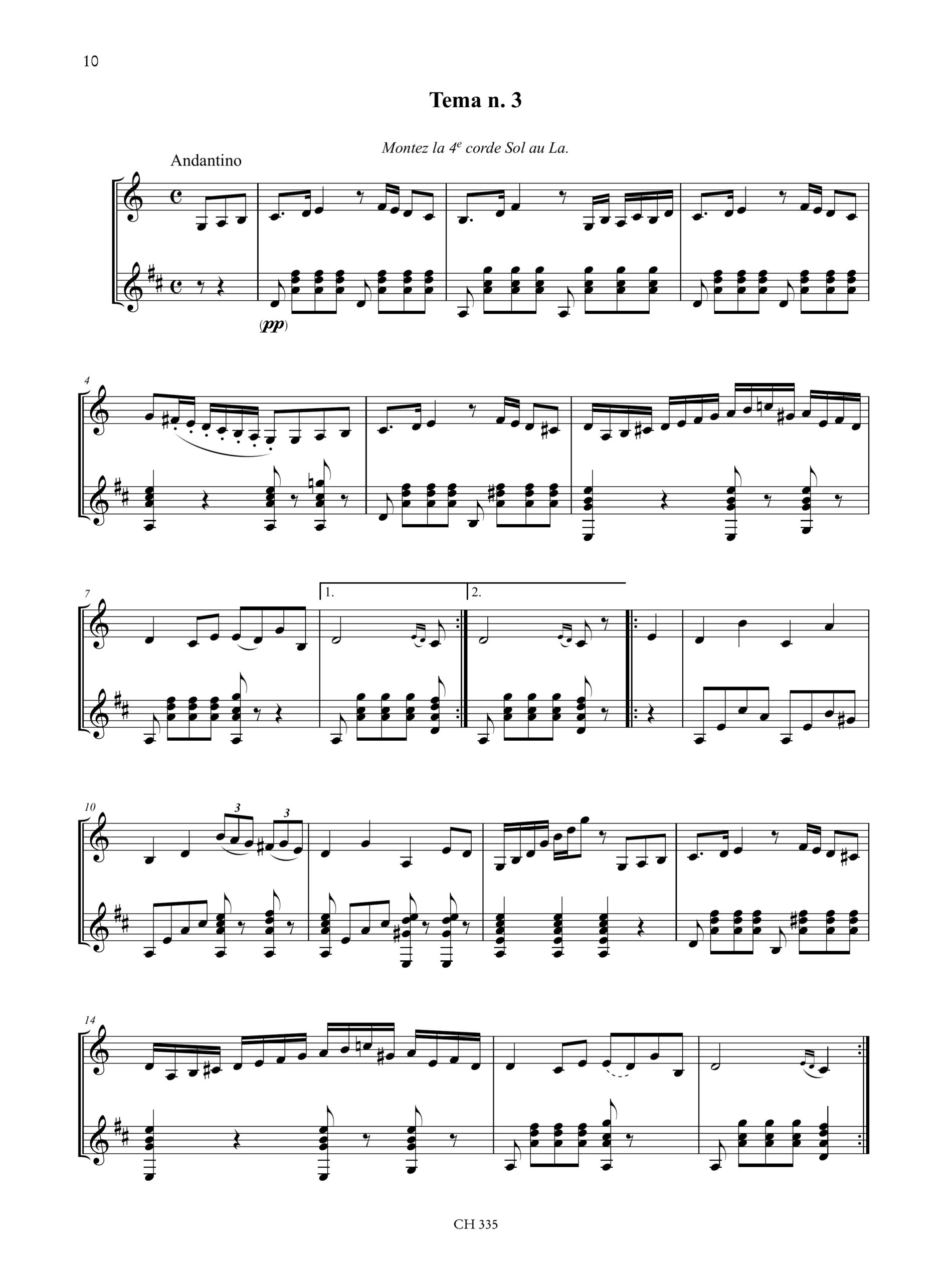 Paganini, Niccolò: Trois Airs Variés per Violino e Chitarra - Image 4