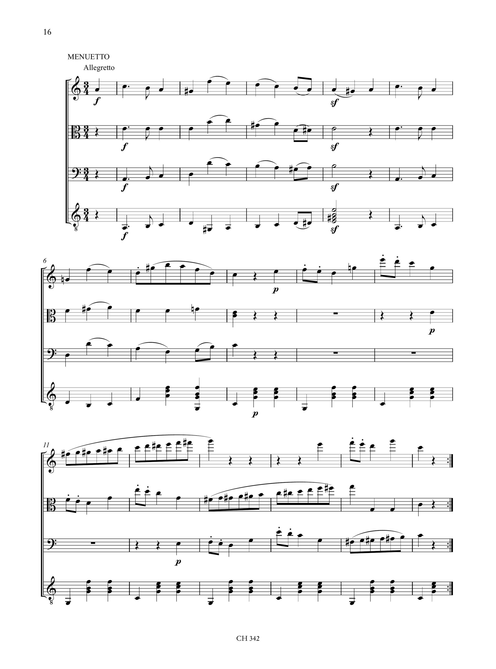 Fürstenau, Anton Bernhard: Sixième Sérénade op. 18 per Flauto, Viola, Fagotto e Chitarra - Image 3