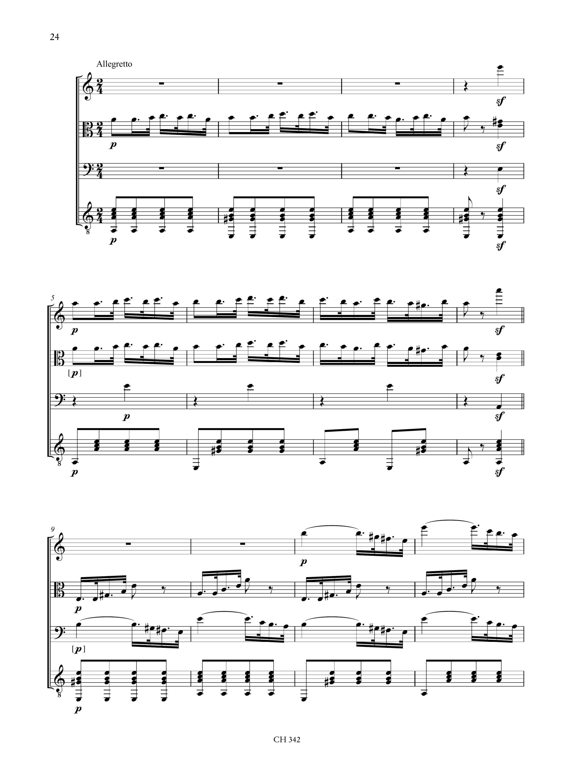 Fürstenau, Anton Bernhard: Sixième Sérénade op. 18 per Flauto, Viola, Fagotto e Chitarra - Image 5