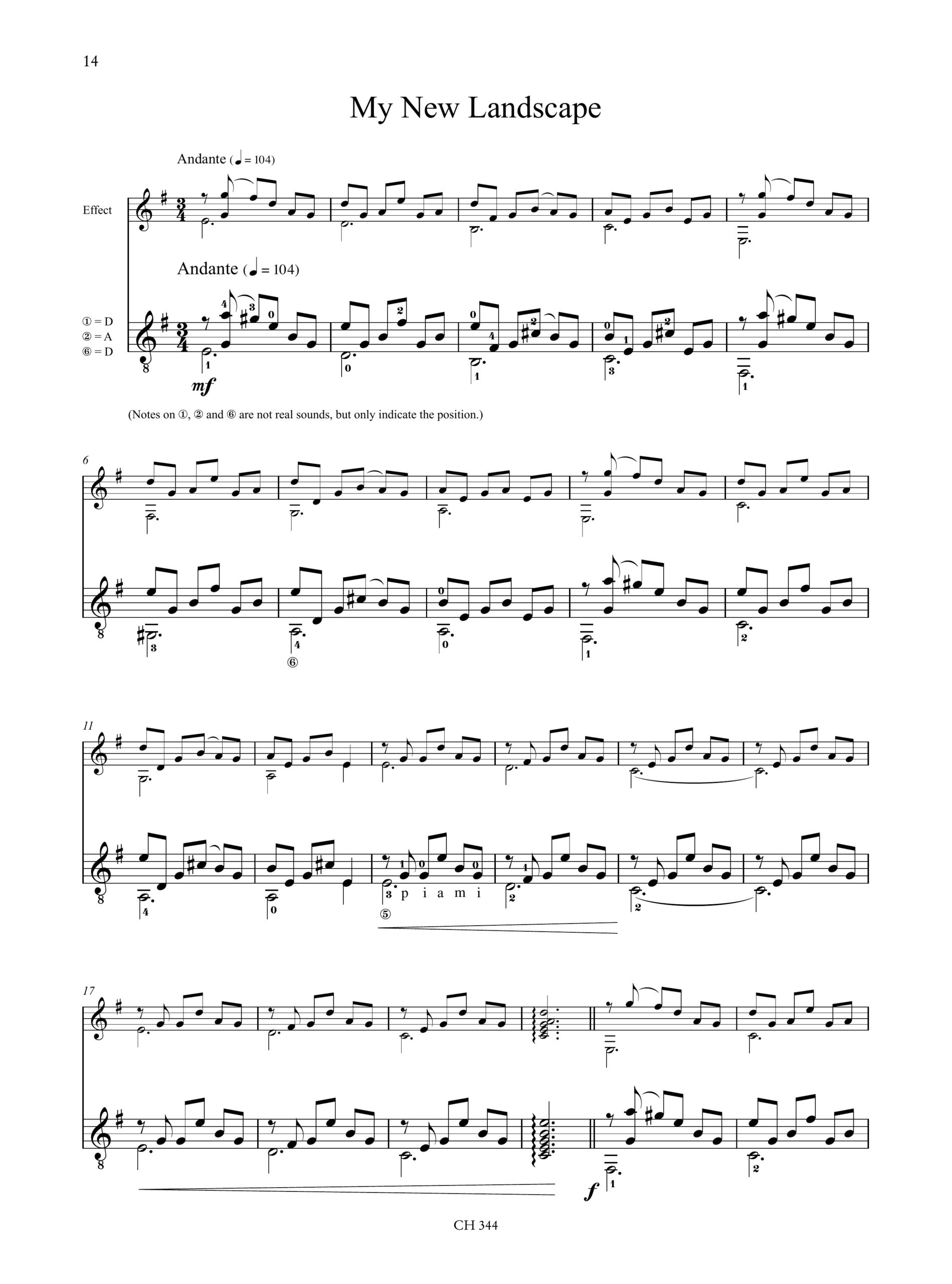 Signorile, Giorgio: My New Landscape. 4 Pezzi per Chitarra - Image 5