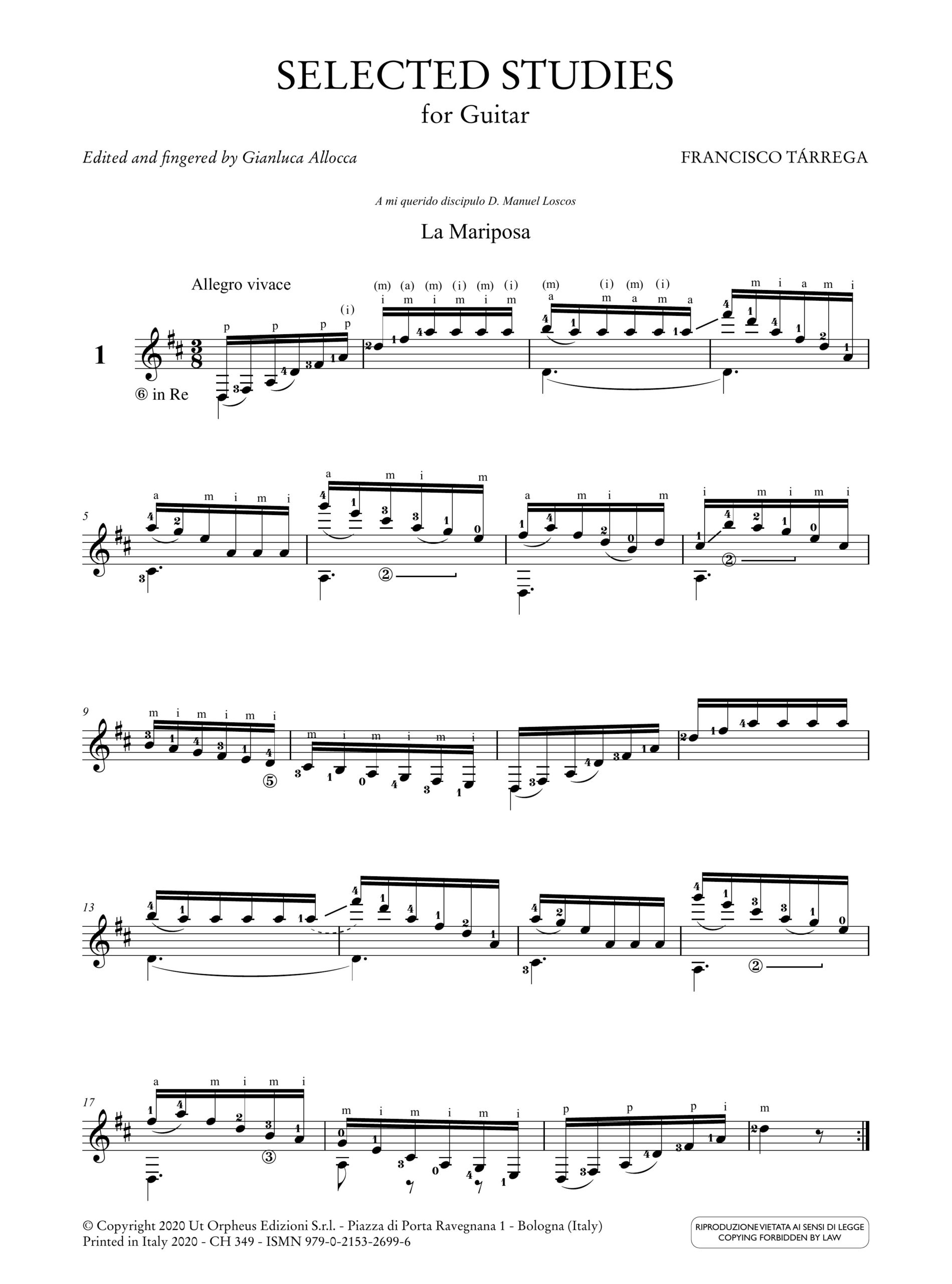 Tárrega, Francisco: Scelta di Studi per Chitarra - Image 2