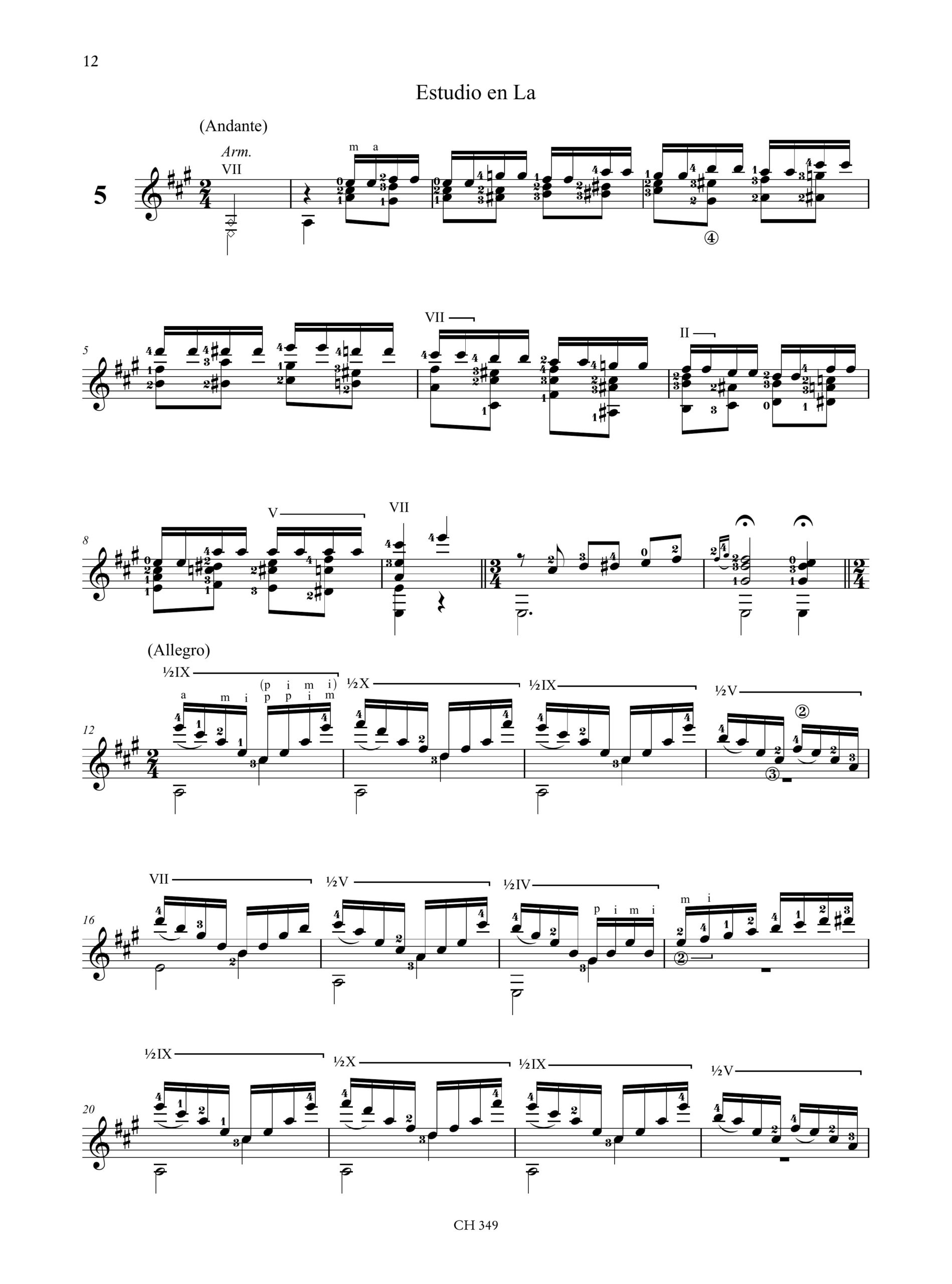 Tárrega, Francisco: Scelta di Studi per Chitarra - Image 6