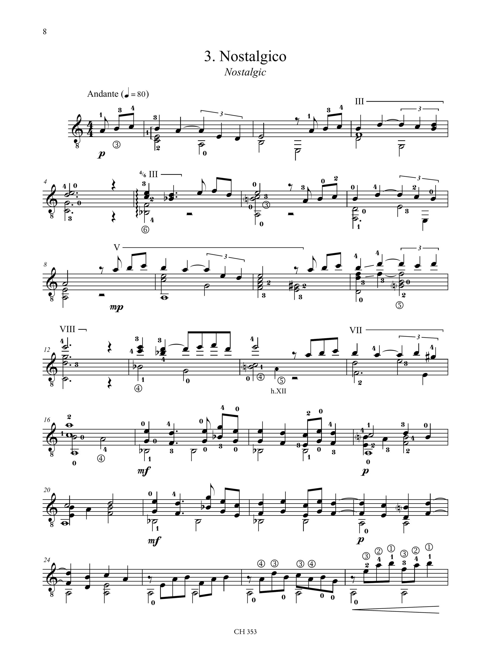 Palumbo, Venicio: Pezzi Caratteristici per Chitarra - Vol. 1: Emozioni - Image 4