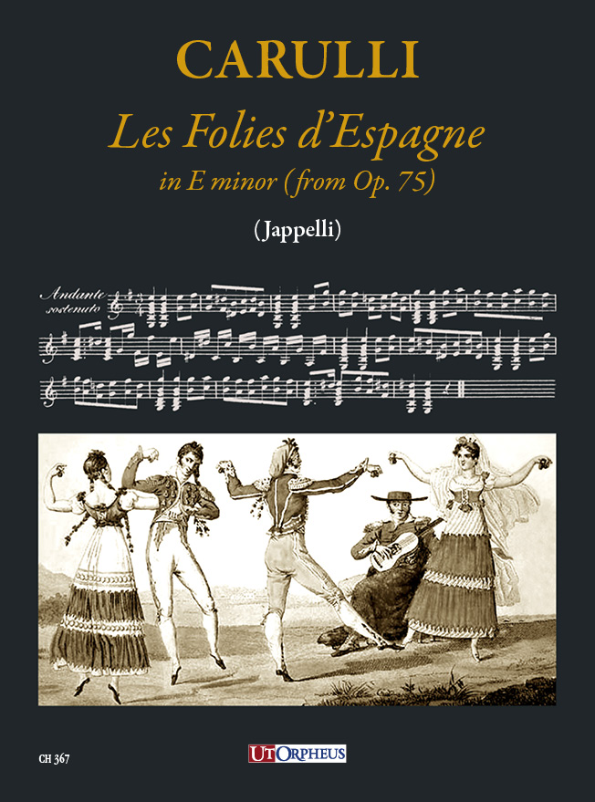 Carulli, Ferdinando: Les Folies d’Espagne in Mi minore (dall’op. 75) per Chitarra