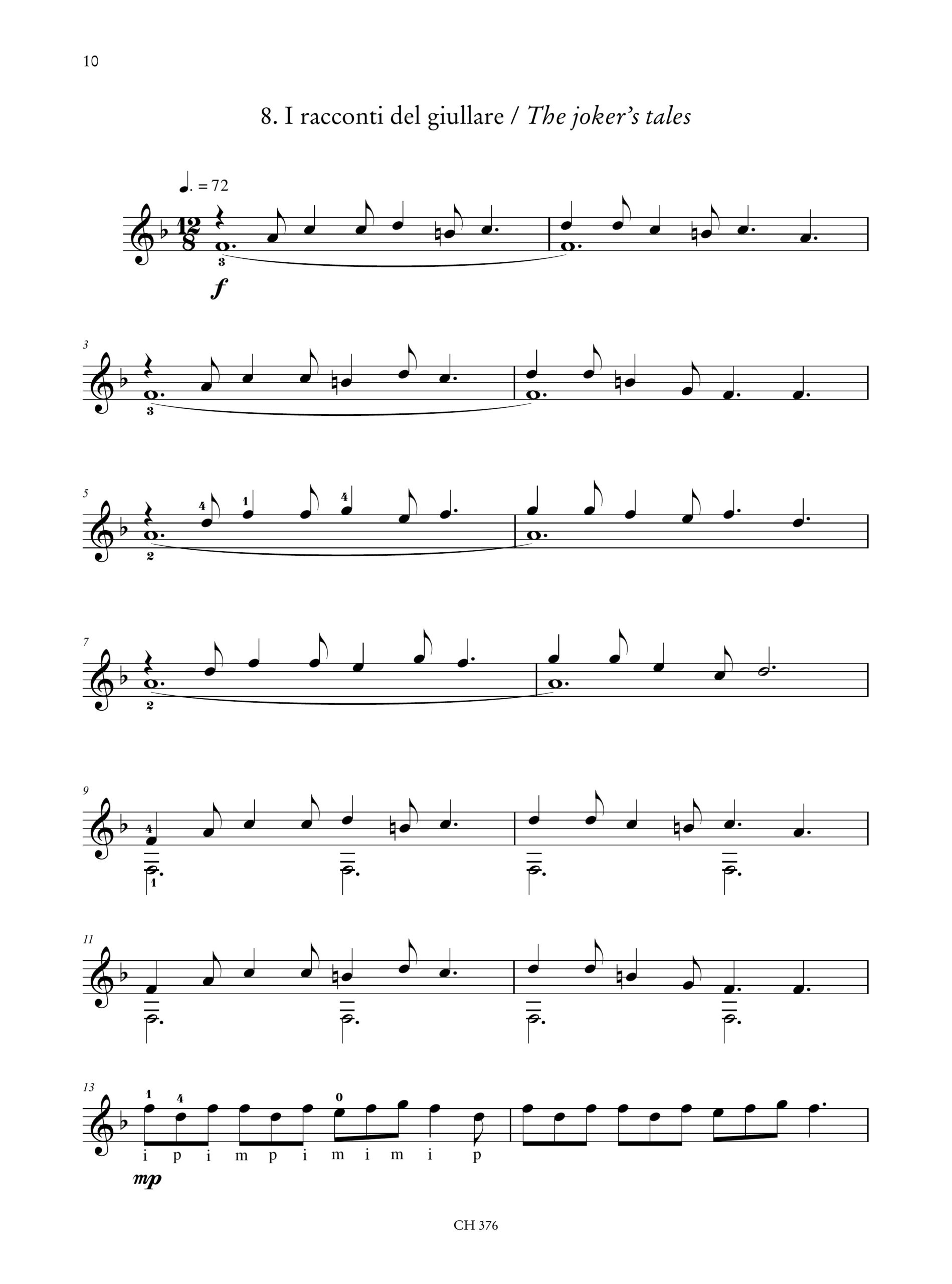 Signorile, Giorgio: Life in a Castle. 9 pezzi facili in stile antico per Chitarra (+ file video mp4) - Image 5