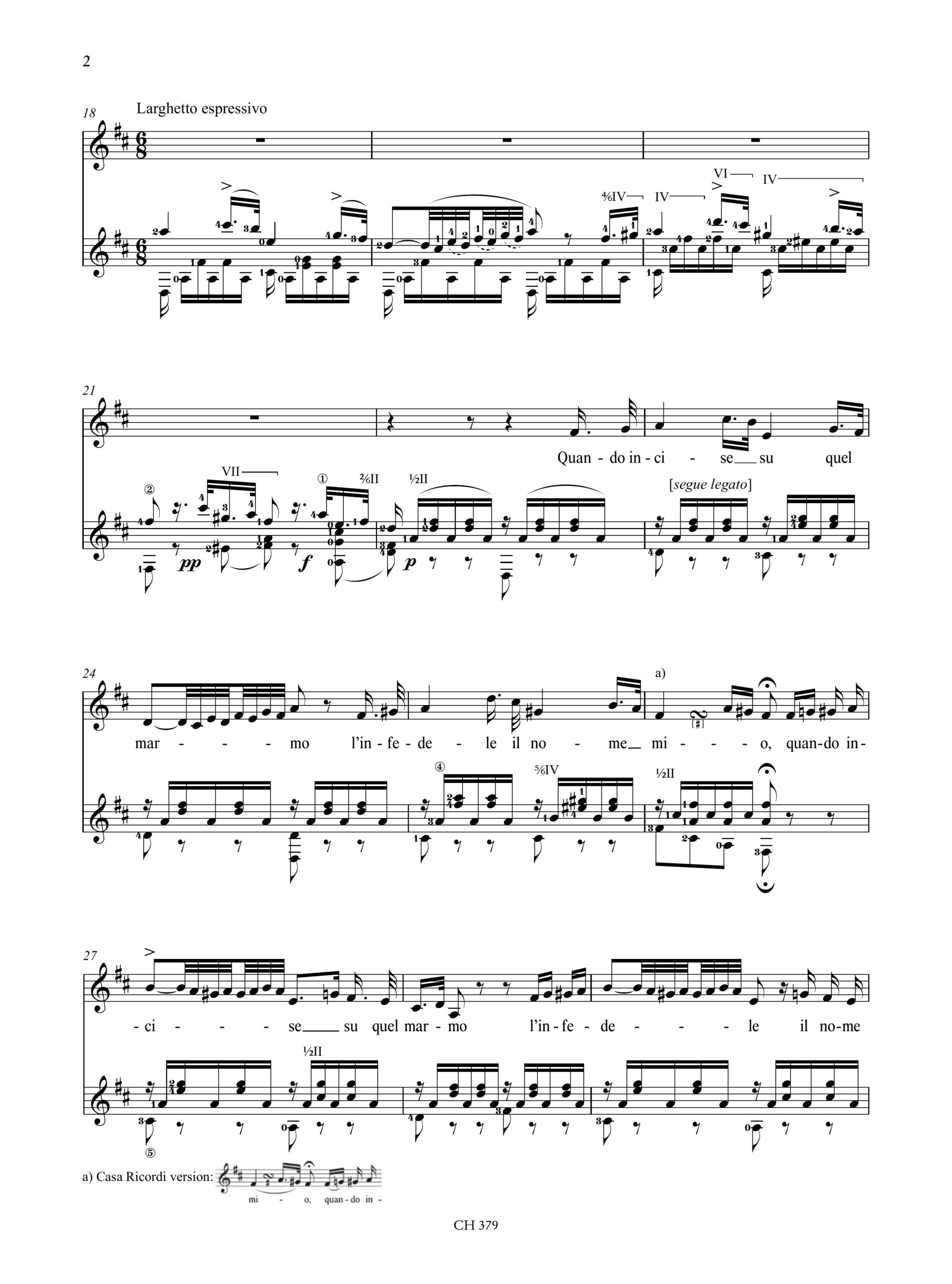 Bellini, Vincenzo: Quando incise su quel marmo. Scena ed Aria per Soprano (Contralto) e Chitarra - Image 3