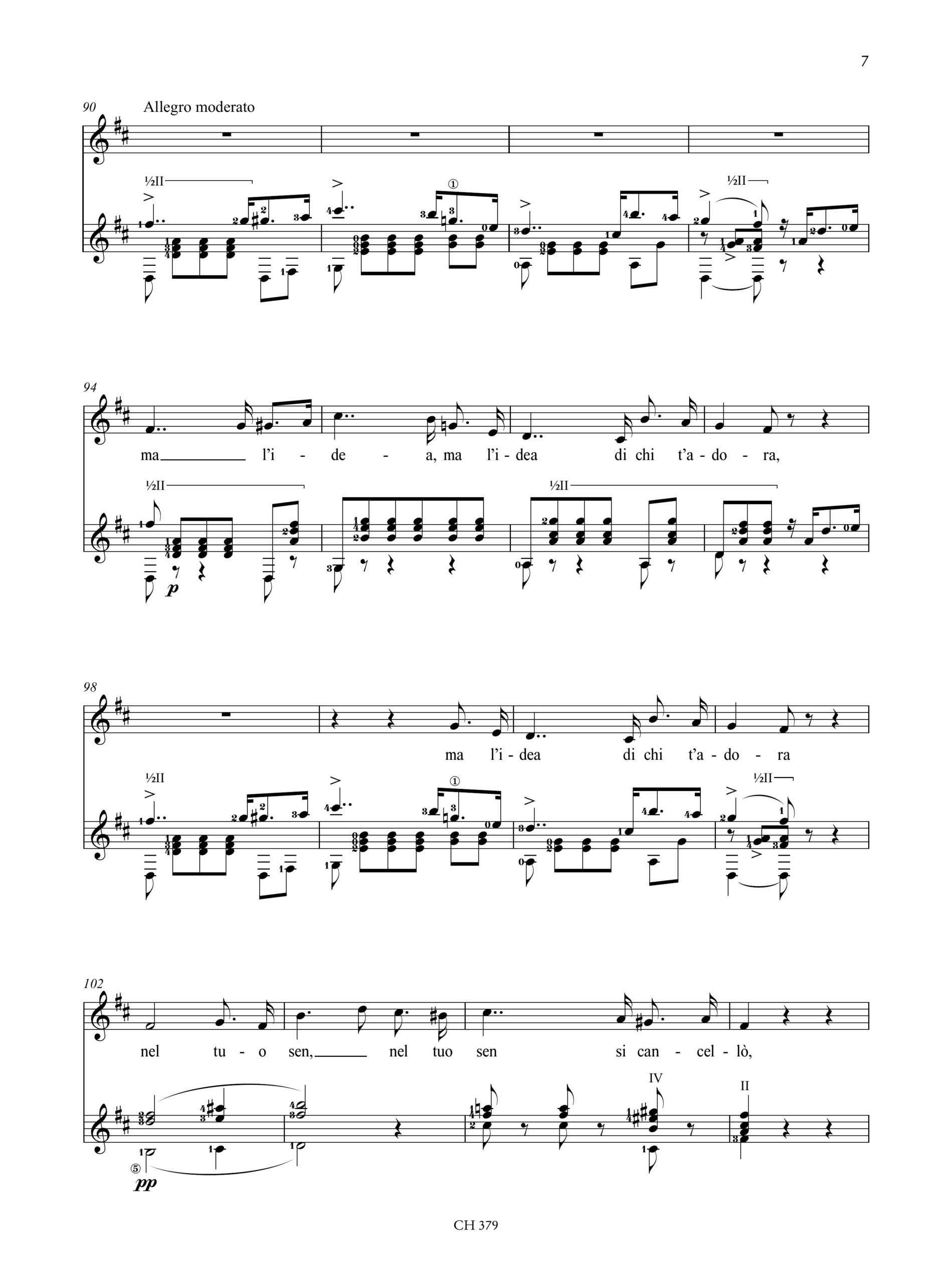 Bellini, Vincenzo: Quando incise su quel marmo. Scena ed Aria per Soprano (Contralto) e Chitarra - Image 5