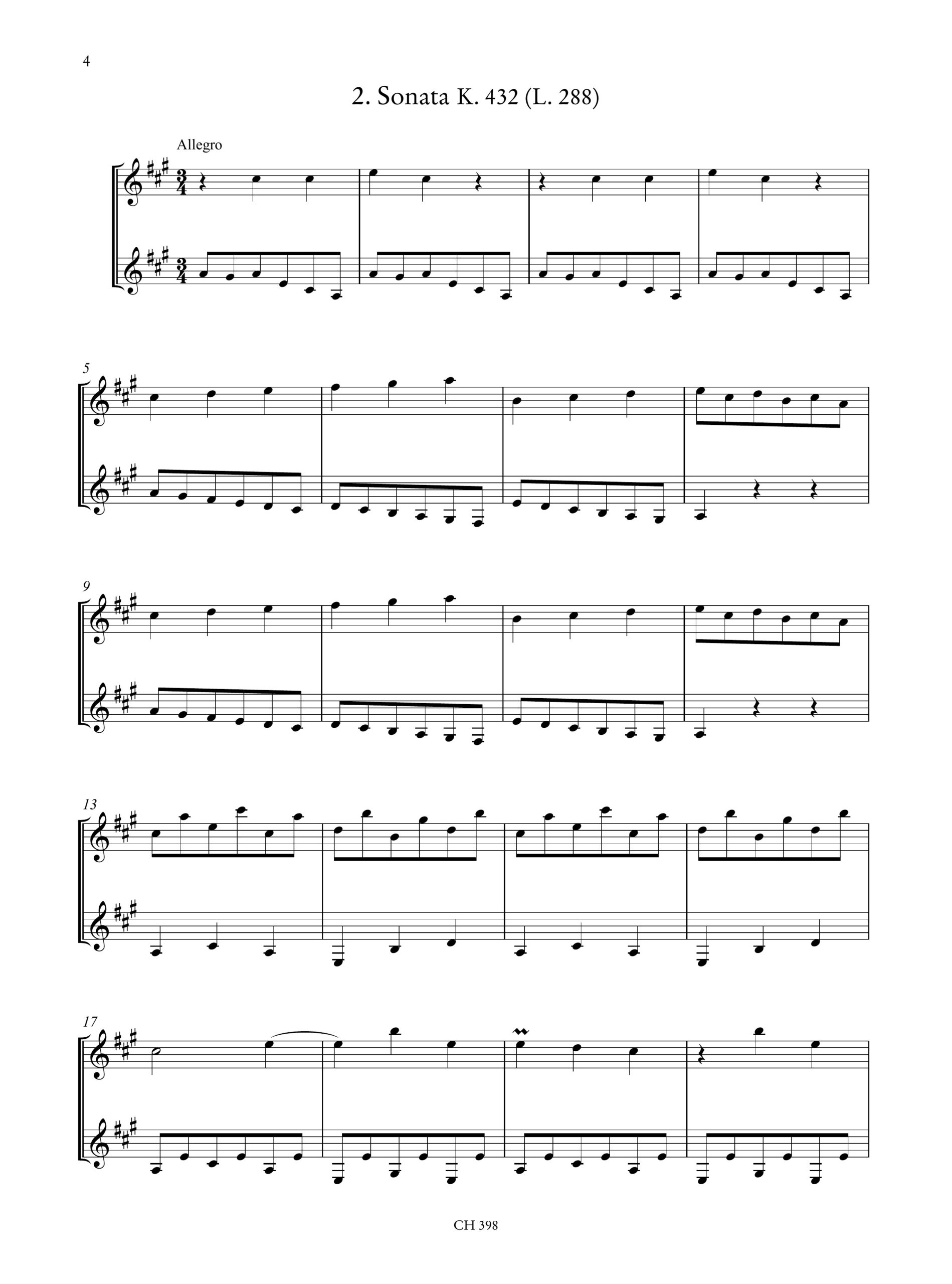 Scarlatti, Domenico: 4 Sonate (K. 9 - K. 432 - K. 466 - K. 159) per 2 Chitarre - Image 3