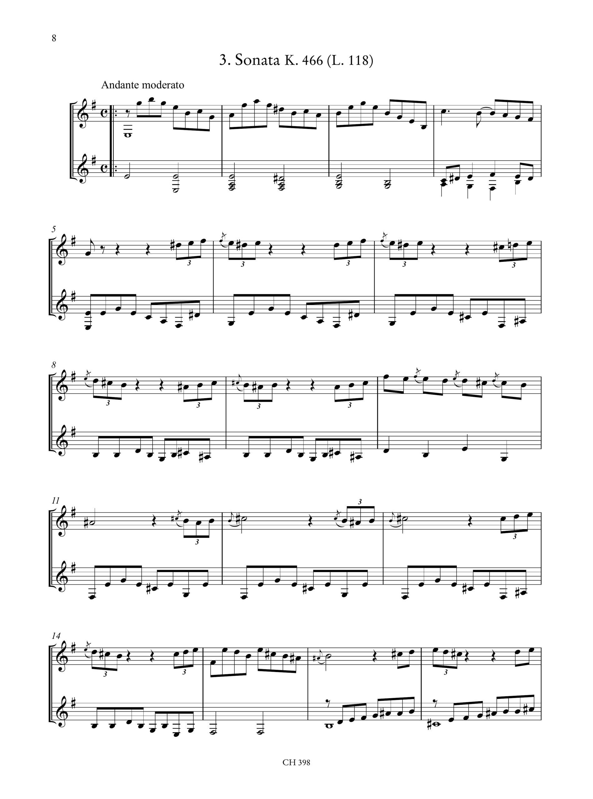 Scarlatti, Domenico: 4 Sonate (K. 9 - K. 432 - K. 466 - K. 159) per 2 Chitarre - Image 4