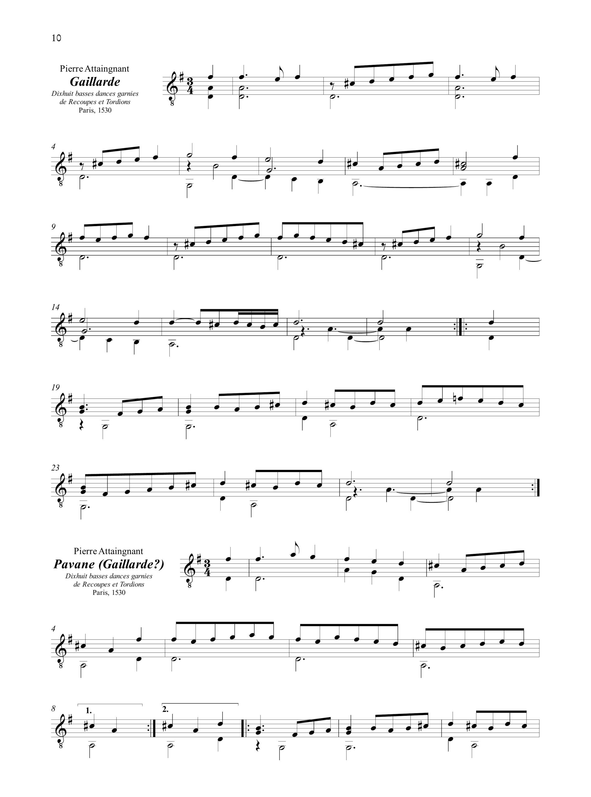 Antologia del Rinascimento Francese (con note storiche e di prassi esecutiva) per Chitarra - Image 2