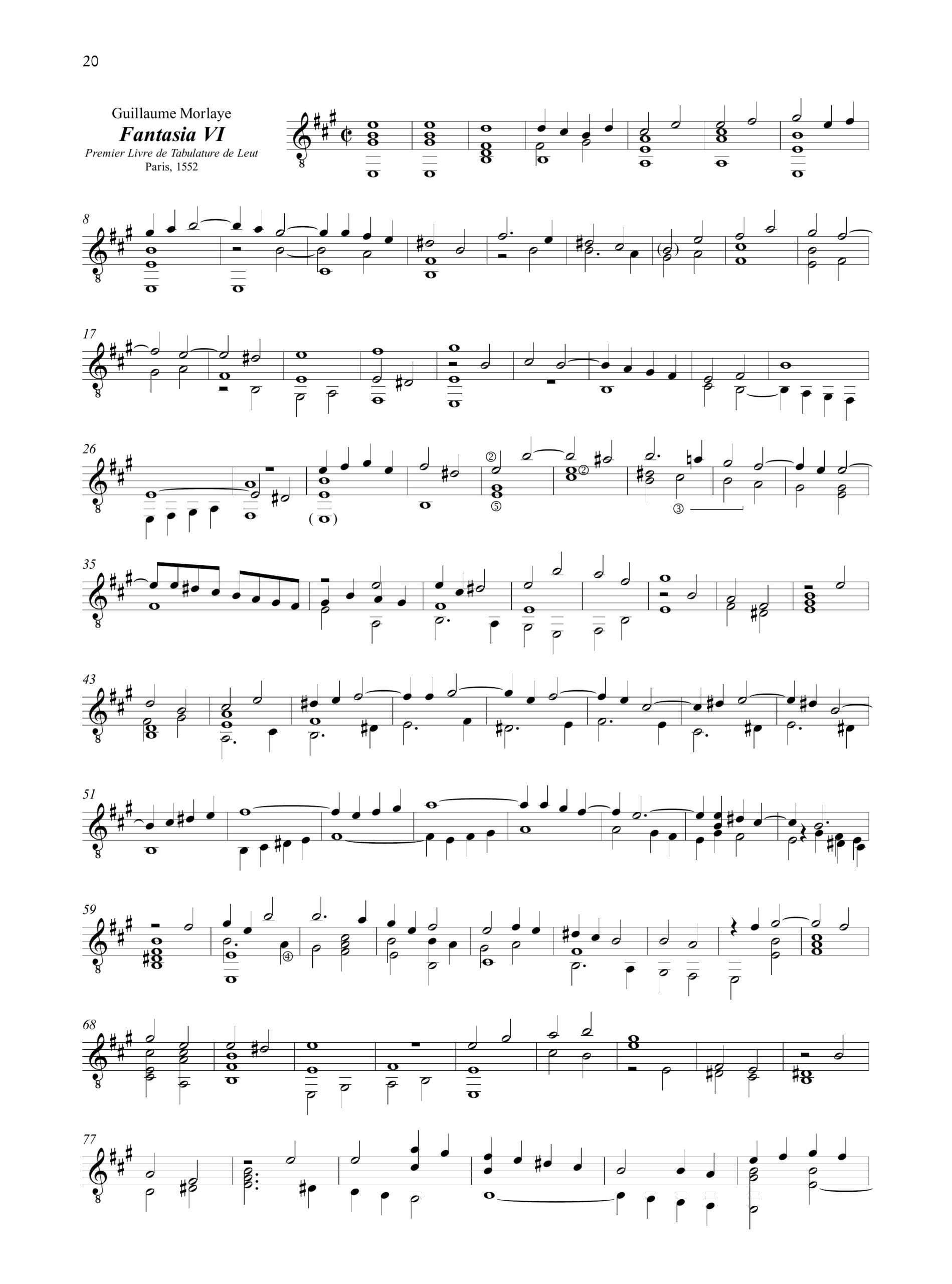 Antologia del Rinascimento Francese (con note storiche e di prassi esecutiva) per Chitarra - Image 4