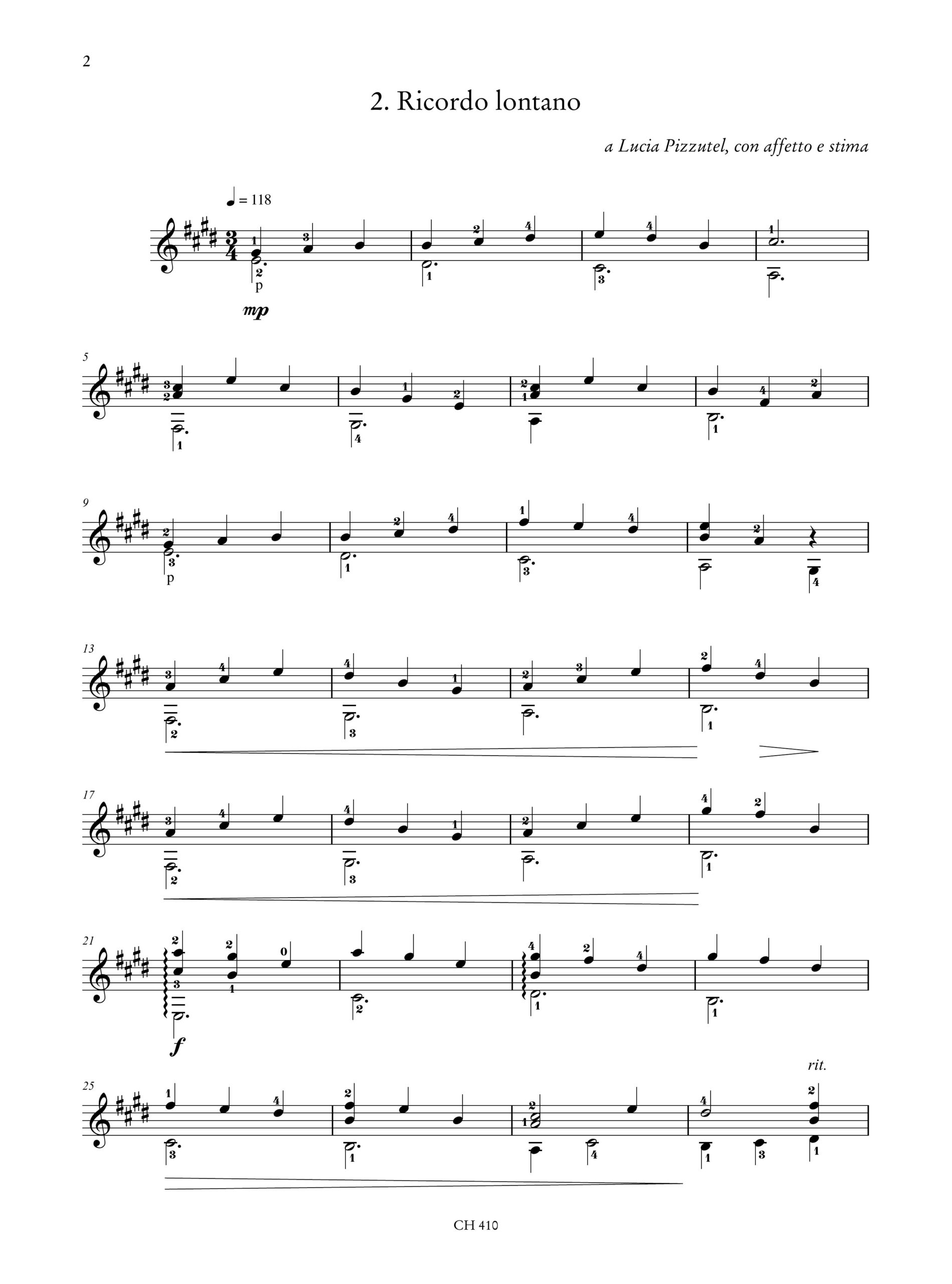 Signorile, Giorgio: Dediche da leggio. 13 pezzi brevi per Chitarra - Image 3