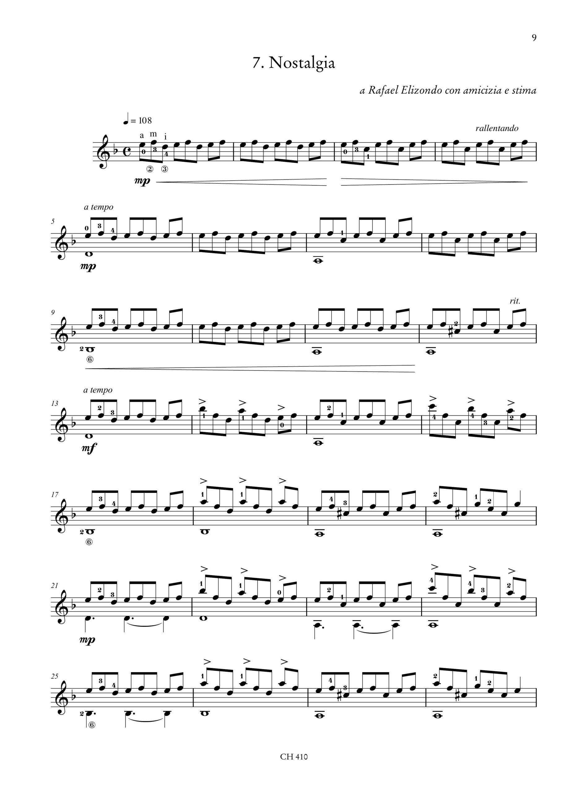 Signorile, Giorgio: Dediche da leggio. 13 pezzi brevi per Chitarra - Image 5