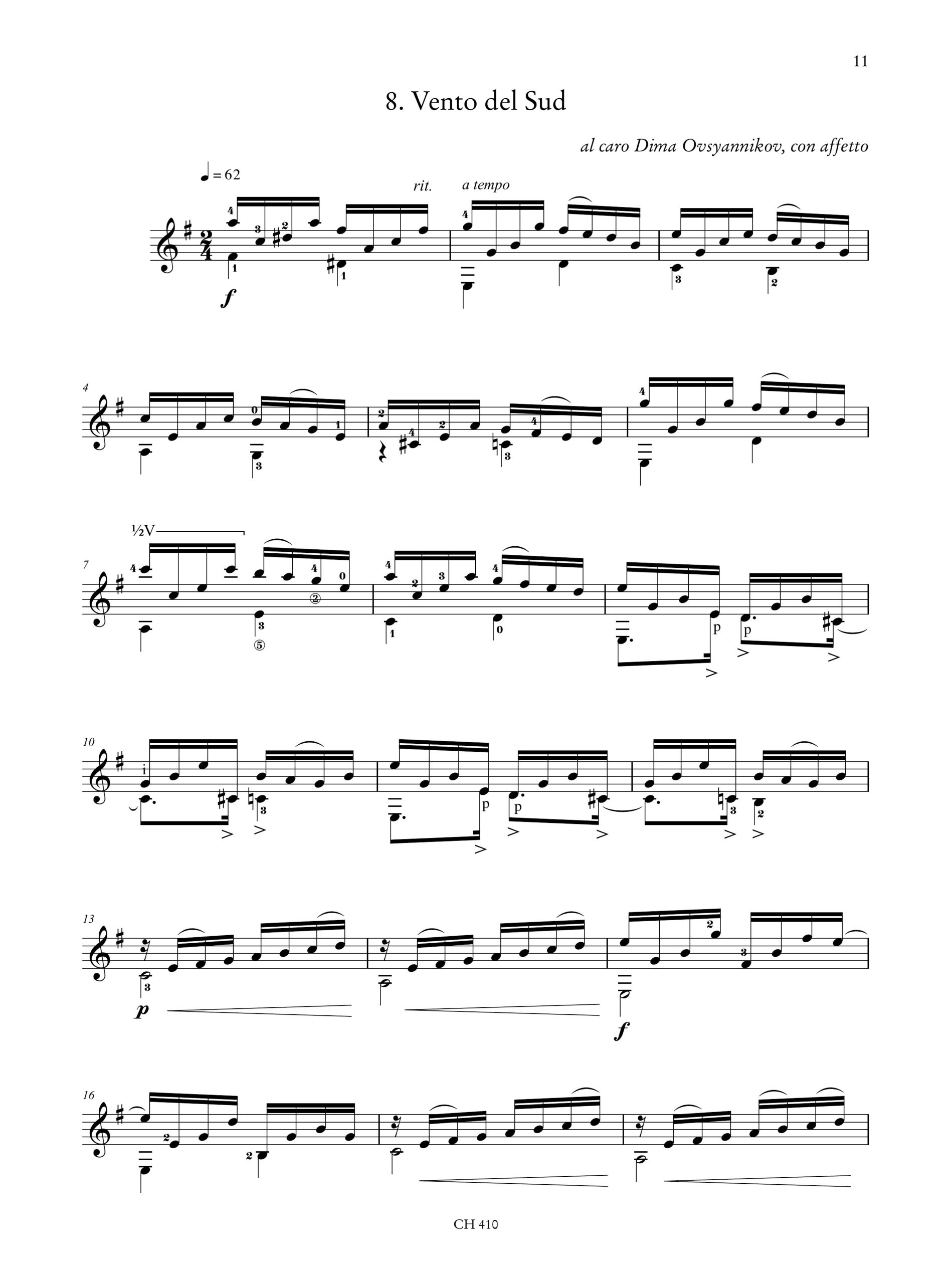Signorile, Giorgio: Dediche da leggio. 13 pezzi brevi per Chitarra - Image 6