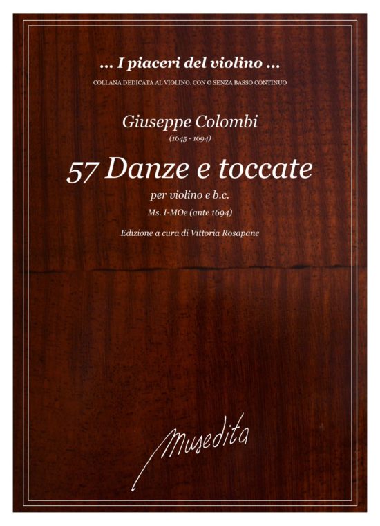 G. Colombi - 57 Danze e Toccate (Ms, I-MOe) per violino e b.c.