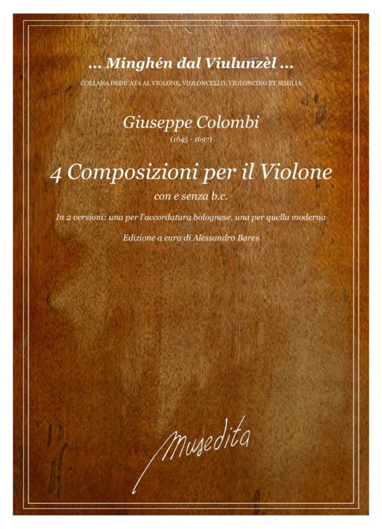 Giuseppe Colombi - 4 Composizioni per il violone (Ms, I-MOe)