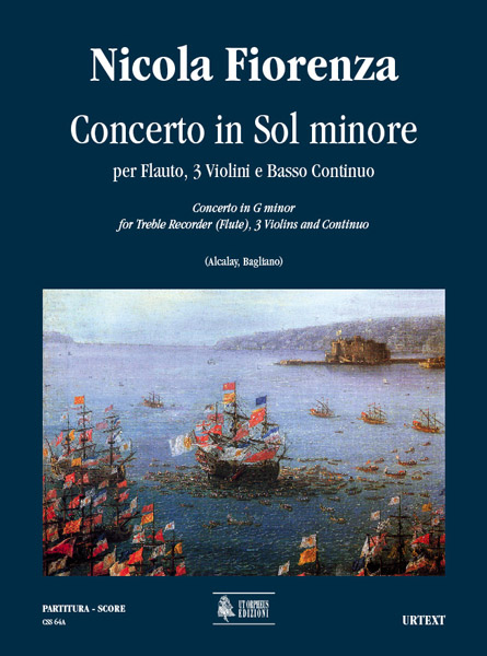 Fiorenza, Nicola: Concerto in Sol minore per Flauto, 3 Violini e Basso Continuo [Partitura]
