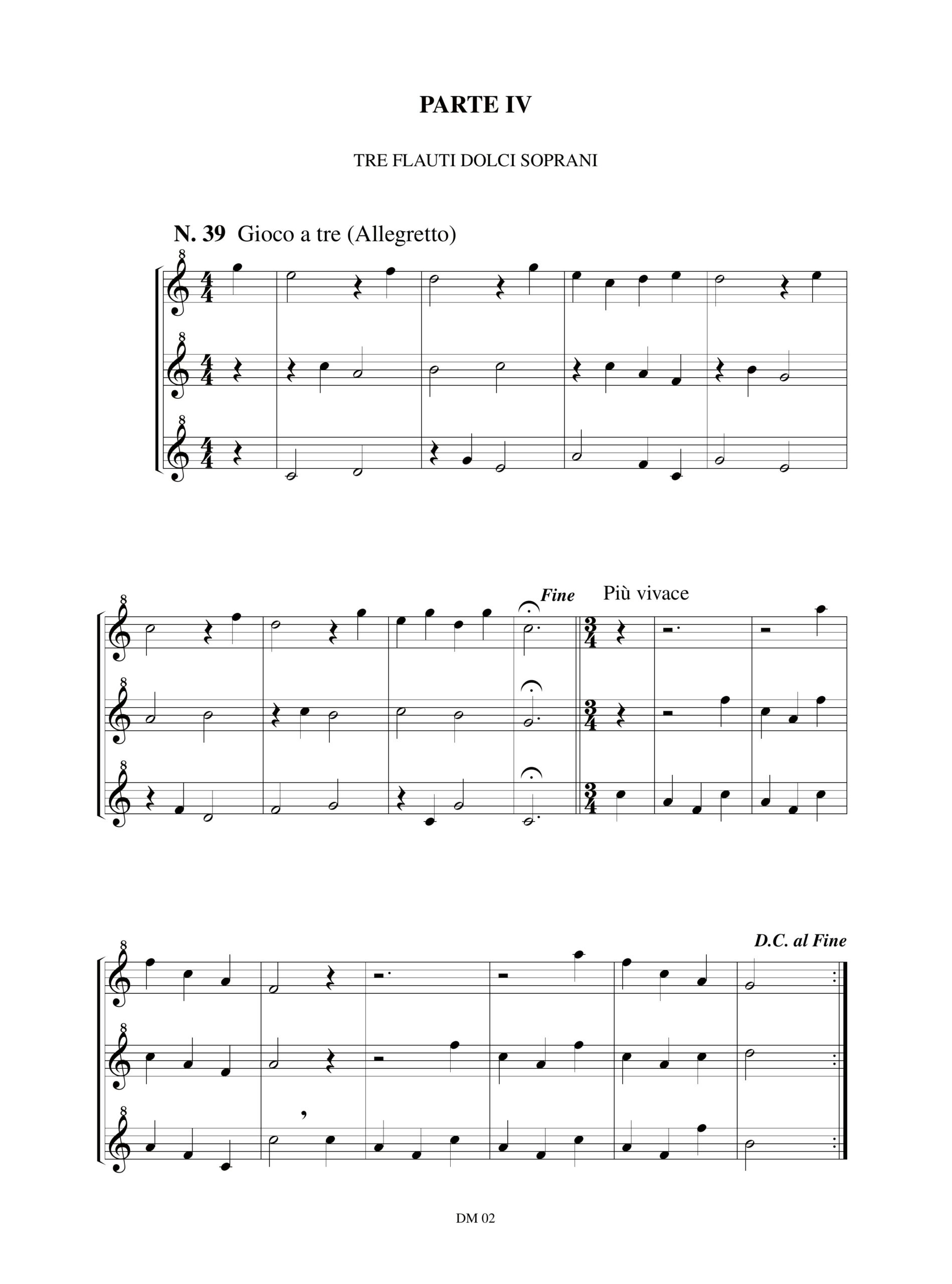 Corini, Lucia: La Flauteria. Musica d’assieme per Flauti Dolci Soprani con la partecipazione di Strumenti a Percussione, Chitarra, Violino, Pianoforte, Flauto Dolce Tenore e Violoncello - Image 5