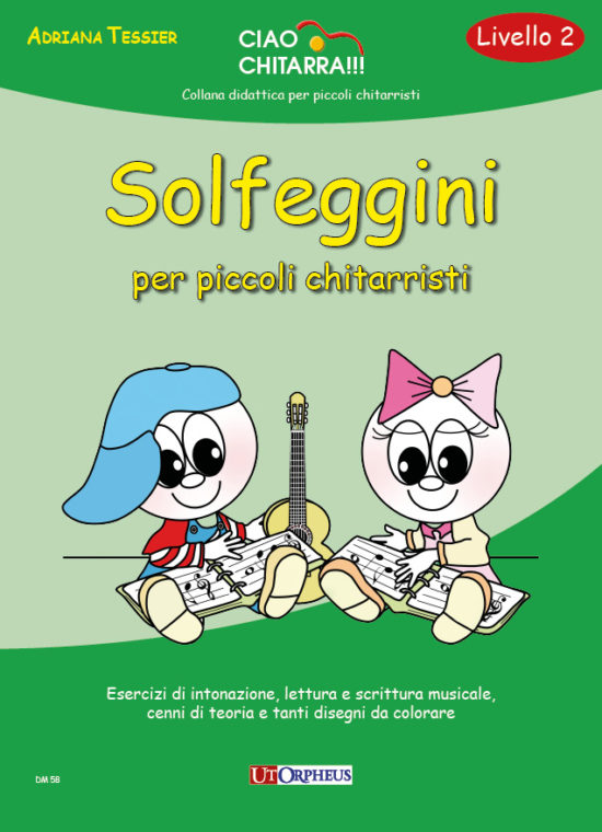 Tessier, Adriana: Solfeggini per piccoli chitarristi (Livello 2)