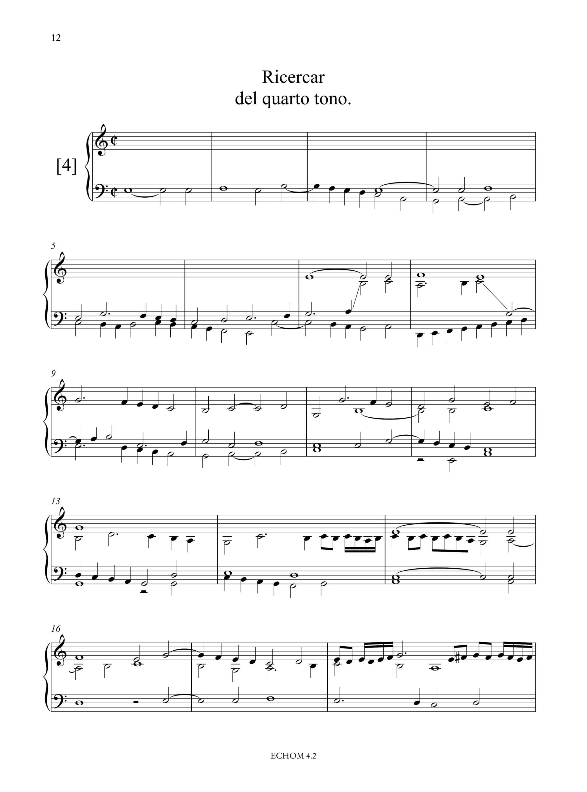 Antegnati, Costanzo: L’Antegnata (from the German Organ Tablature in the National Library of Turin - Giordano 6) - Image 5