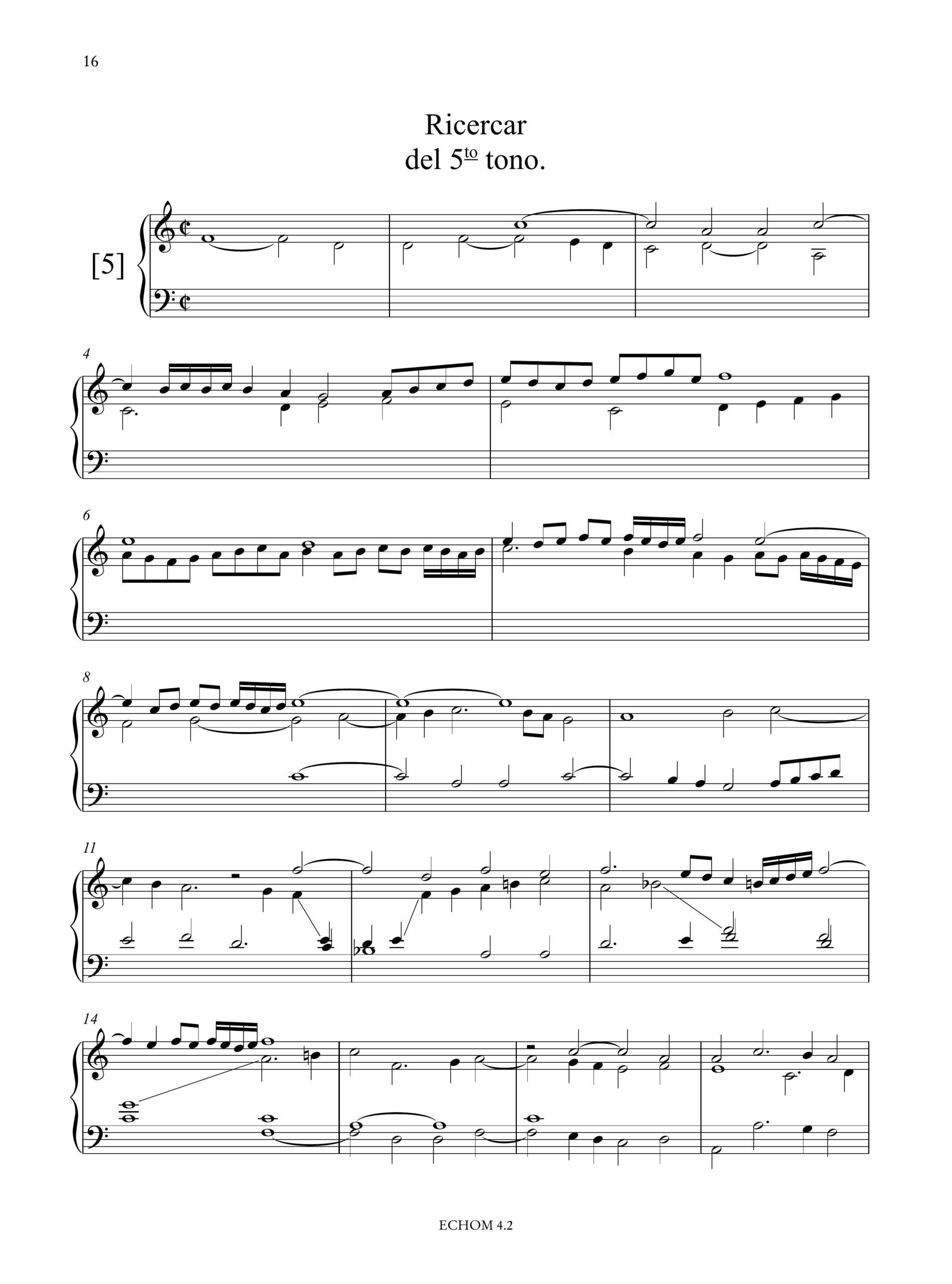 Antegnati, Costanzo: L’Antegnata (from the German Organ Tablature in the National Library of Turin - Giordano 6) - Image 6