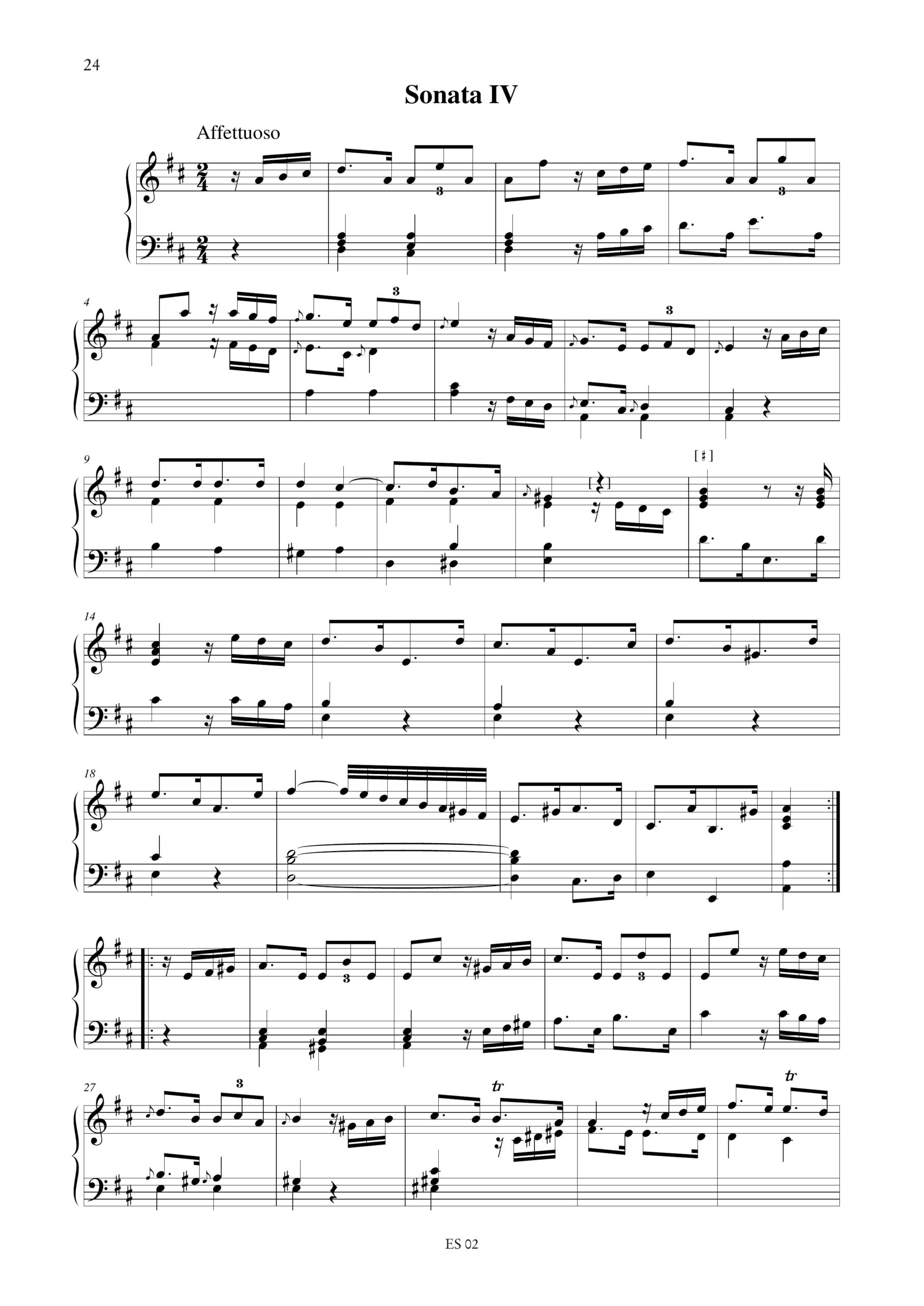 Chelleri, Fortunato: 6 Sonate (London prima metà del sec. XVIII) per Clavicembalo - Image 5