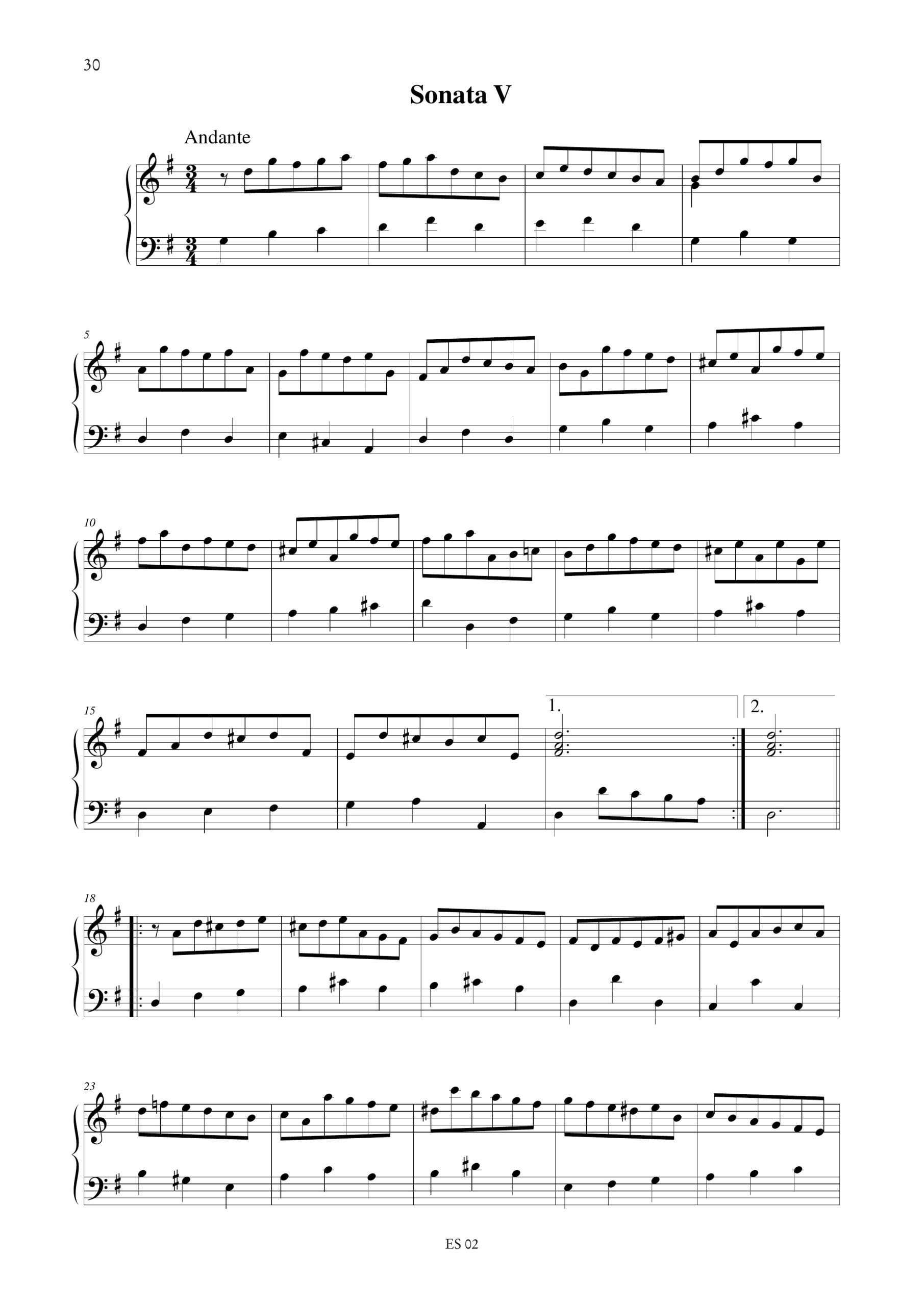 Chelleri, Fortunato: 6 Sonate (London prima metà del sec. XVIII) per Clavicembalo - Image 6