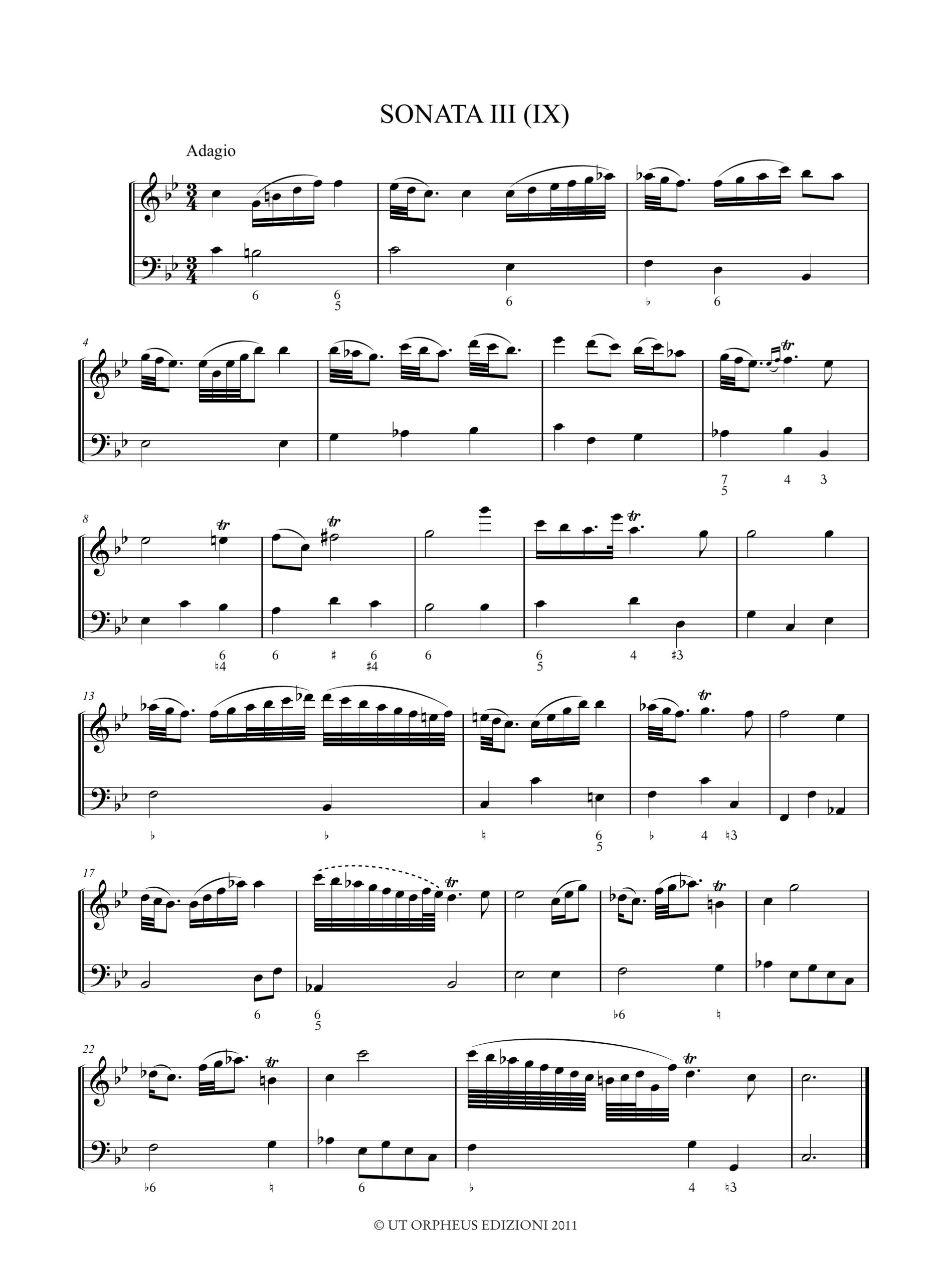 Valentine, Robert: 12 Sonate dal ms. di Parma Sanv. D. 145 per Flauto Dolce Contralto e Basso Continuo - Vol. II: Sonate Nn. 7-12 - Image 4