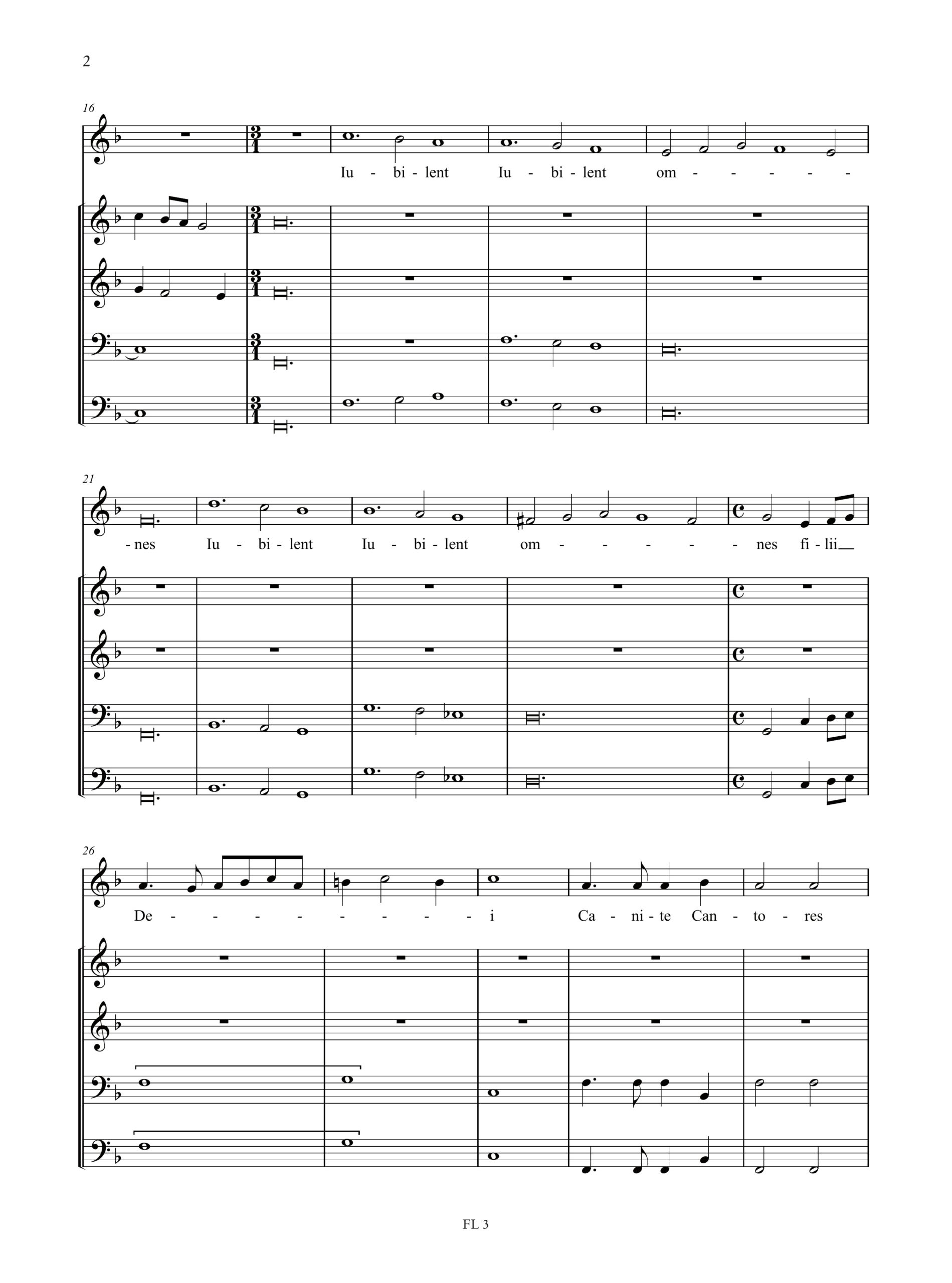 Riccio, Giovanni Battista: Iubilent Omnes. Mottetto per Soprano, Violino, Flautino, Fagotto e Basso Continuo - Image 3