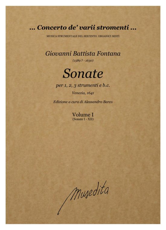 Giovanni Battista Fontana (1589 - 1630) - Sonate a 1, 2, 3 (Venezia, 1641)