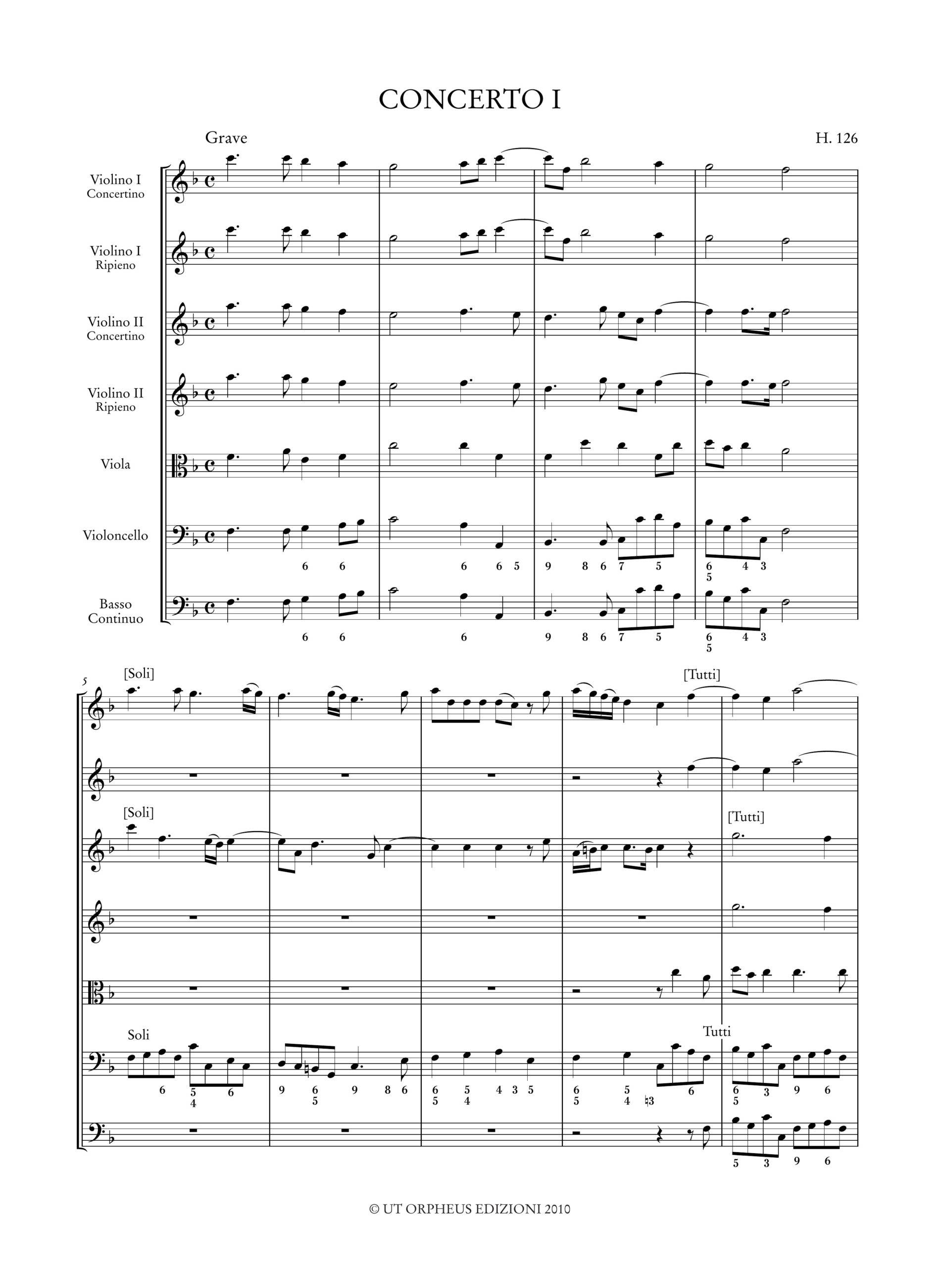 Geminiani, Francesco: 6 Concertos after Corelli Opp. 1 & 3 (H. 126-131) - 3 Concertos from ‘Select Harmony’ (H. 121-123) - 2 Unison Concertos (H. 124-125) - Image 3