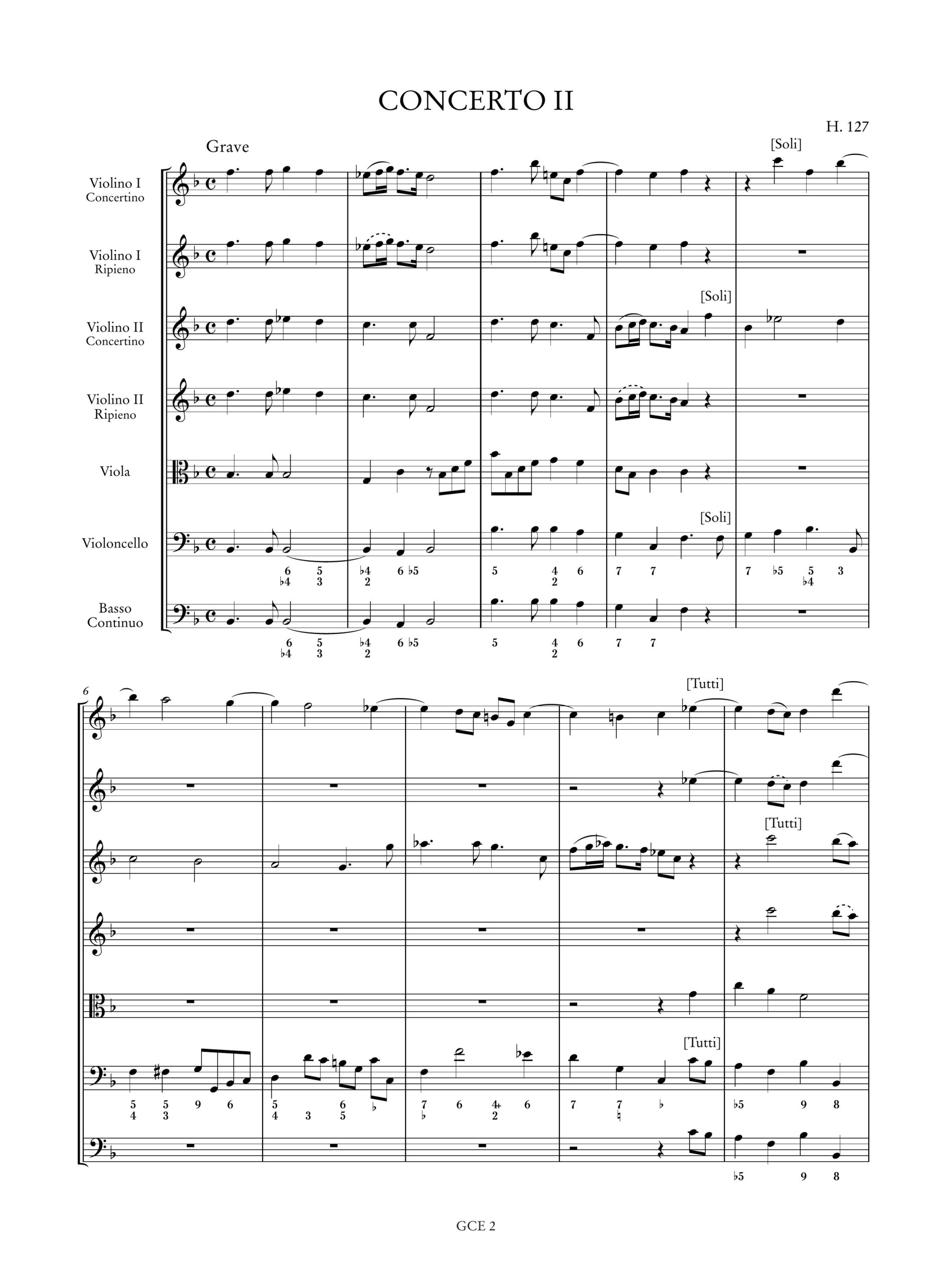 Geminiani, Francesco: 6 Concertos after Corelli Opp. 1 & 3 (H. 126-131) - 3 Concertos from ‘Select Harmony’ (H. 121-123) - 2 Unison Concertos (H. 124-125) - Image 4