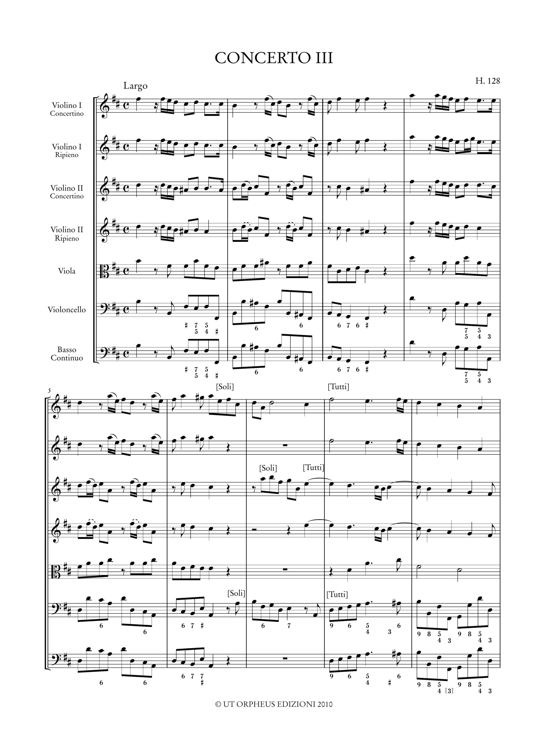 Geminiani, Francesco: 6 Concertos after Corelli Opp. 1 & 3 (H. 126-131) - 3 Concertos from ‘Select Harmony’ (H. 121-123) - 2 Unison Concertos (H. 124-125) - Image 5