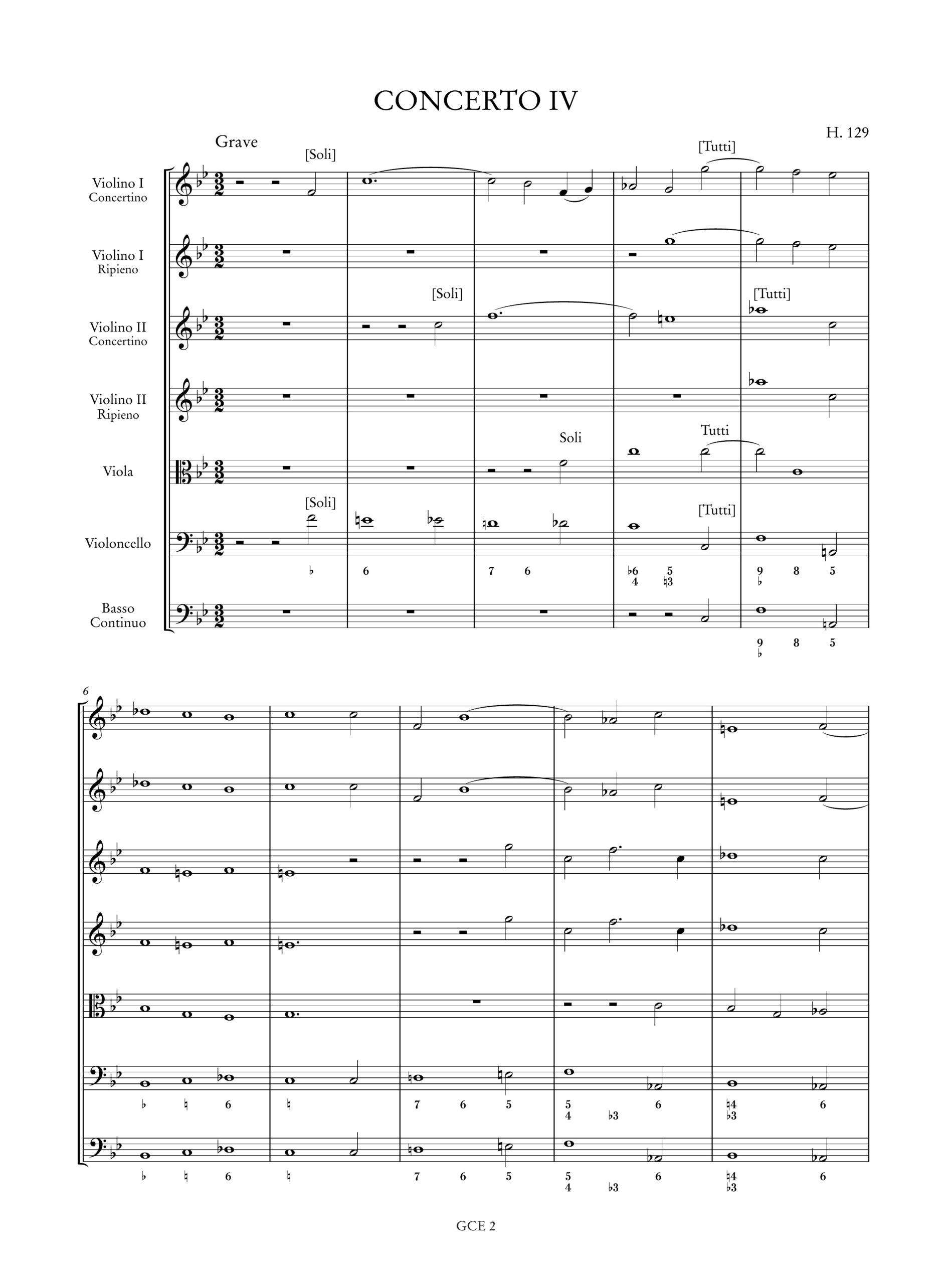 Geminiani, Francesco: 6 Concertos after Corelli Opp. 1 & 3 (H. 126-131) - 3 Concertos from ‘Select Harmony’ (H. 121-123) - 2 Unison Concertos (H. 124-125) - Image 6